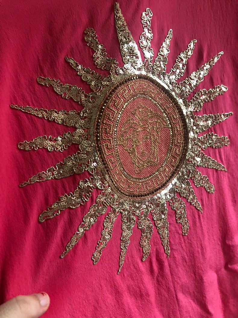 Versace Versace Solar Nerve silk T-shirt Size US M / EU 48-50 / 2 - 2 Thumbnail
