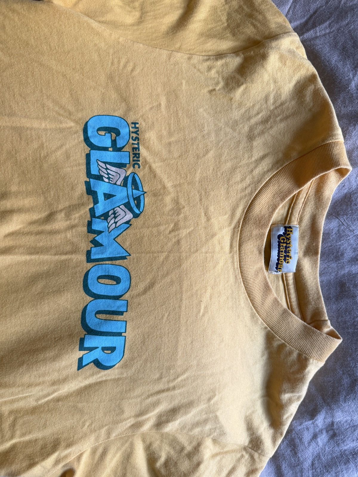 Hysteric Glamour Hysteric Glamour Vintage Logo T-Shirt (Yellow) Size US M / EU 48-50 / 2 - 2 Thumbnail