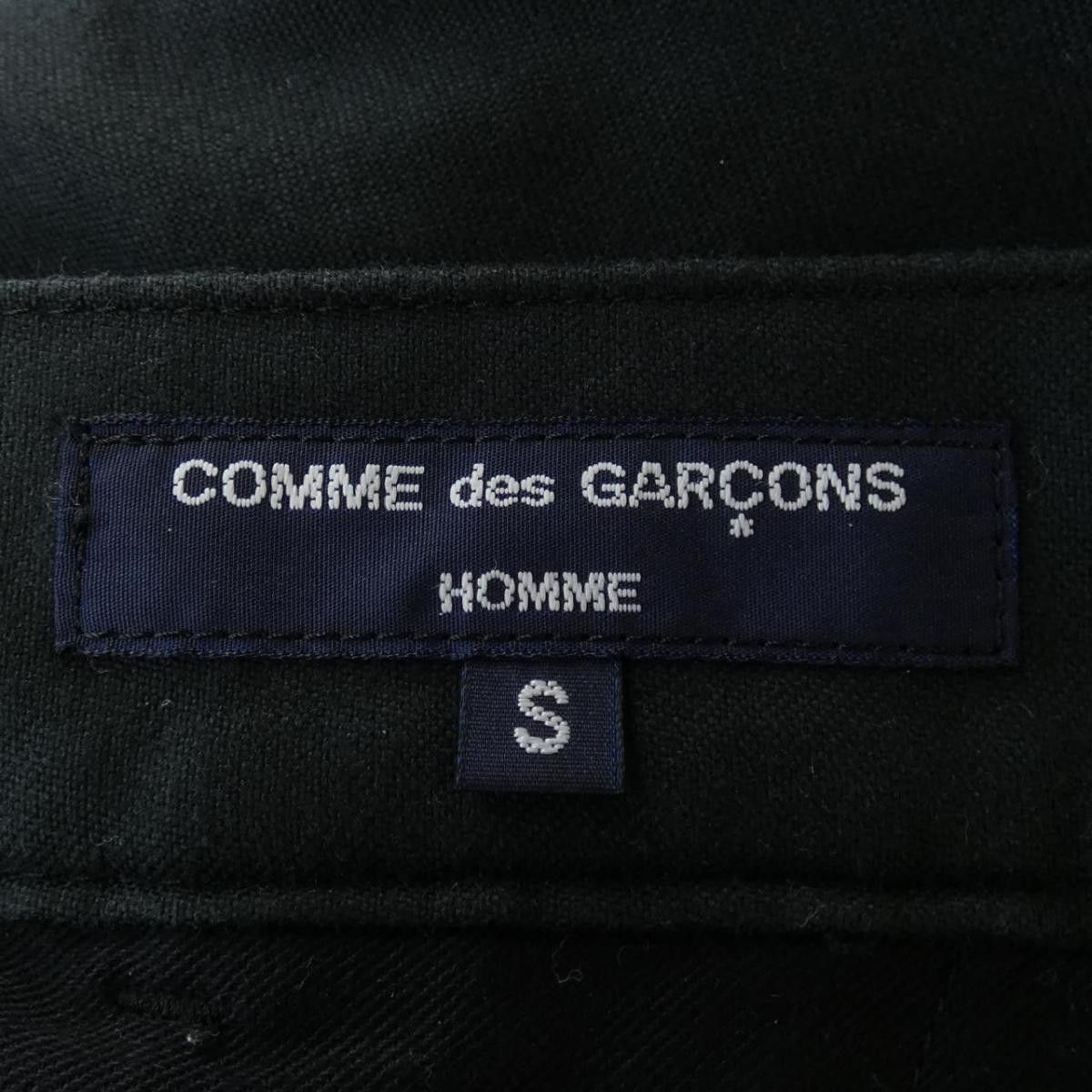 Comme des Garcons Cropped Pants Cotton Plain Zipper Full Length Black Size US 33 - 5 Thumbnail