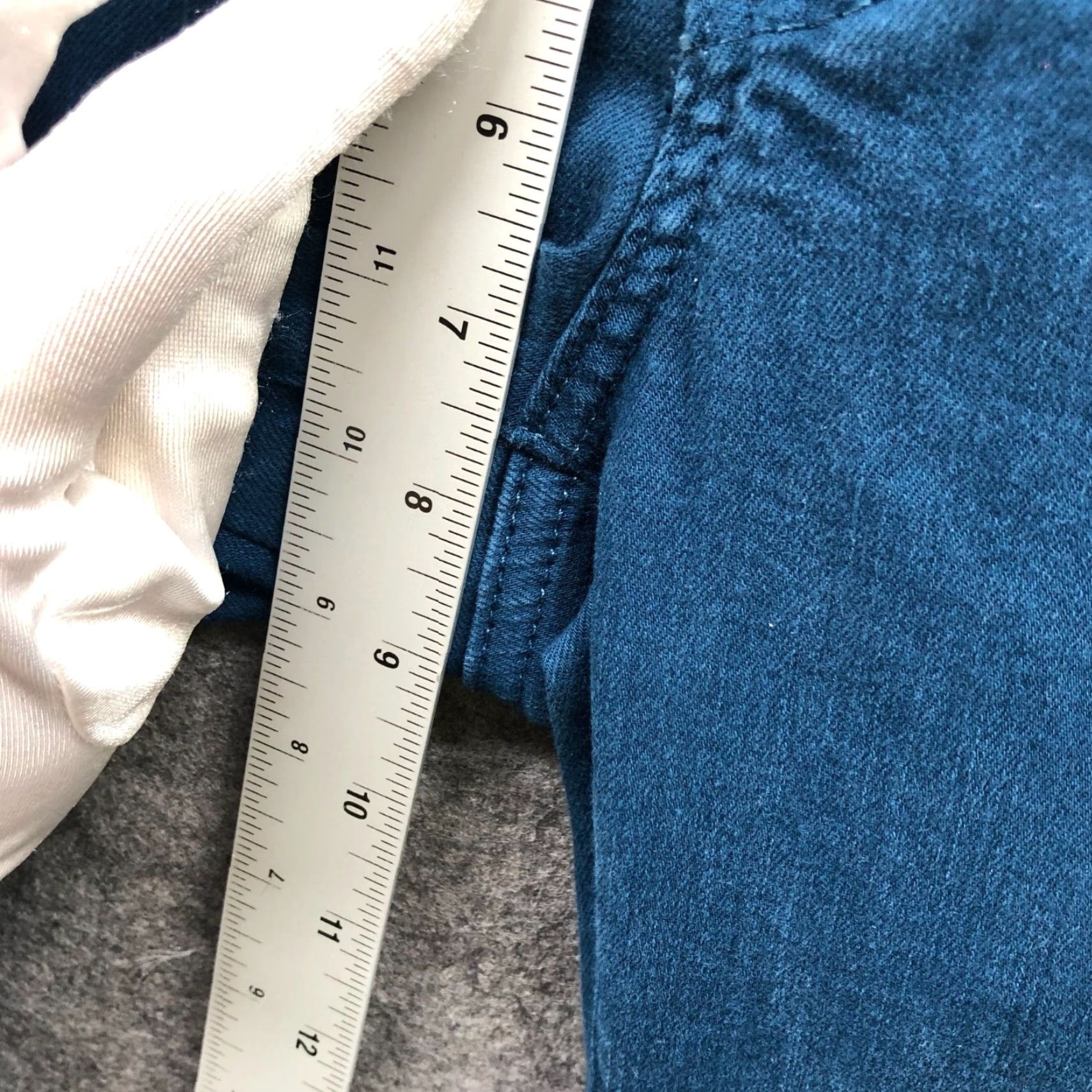 Vintage AG Adriano Goldschmied The Stilt Cigarette Jeans Womens 28 Blue Solid Skinny Jeans Size 28" / US 6 / IT 42 - 7 Thumbnail