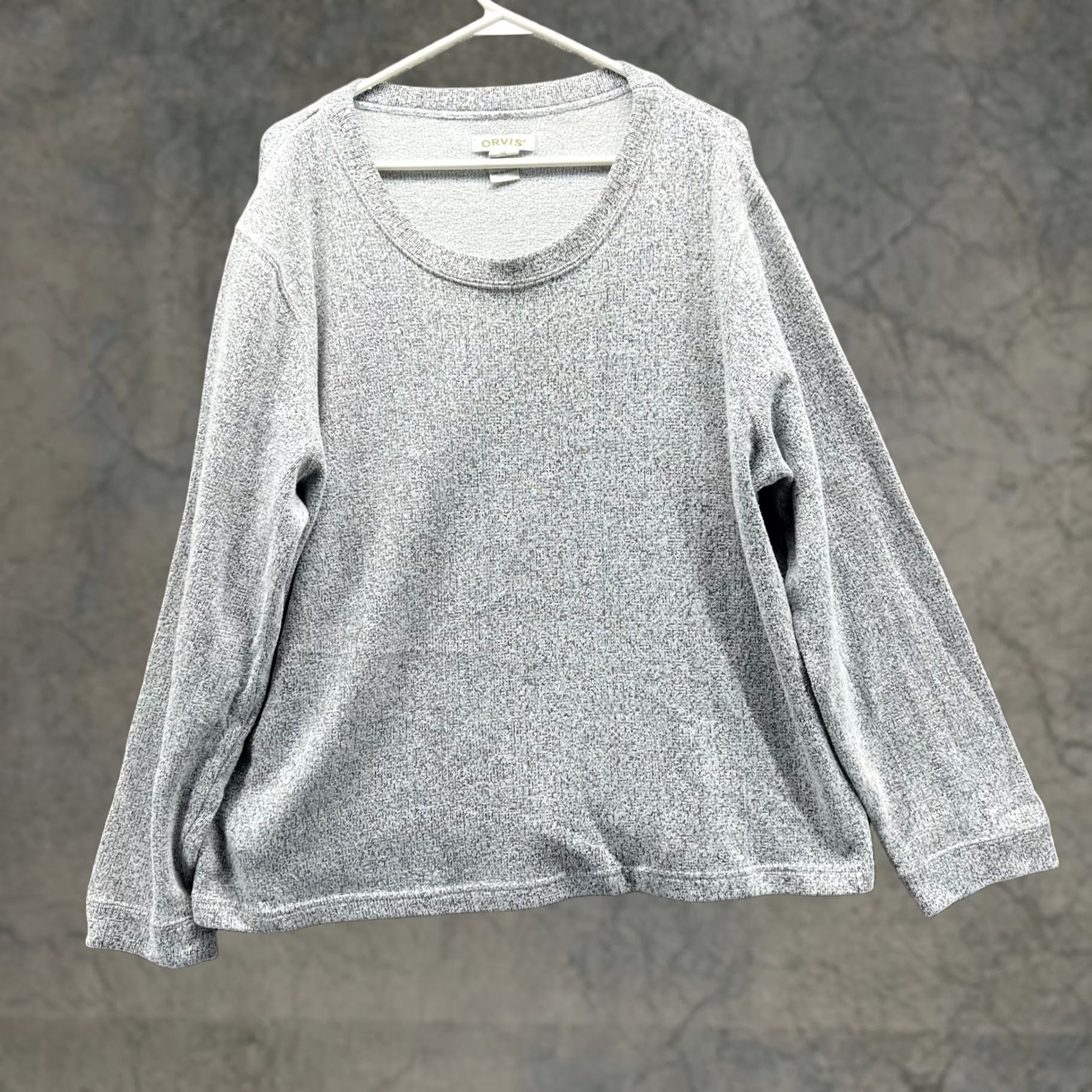 Orvis VINTAGE: No Orvis Sweater Women's XL Gray Round Neck Pullover Cotton Polyester Size XL / US 12-14 / IT 48-50 - 1 Thumbnail
