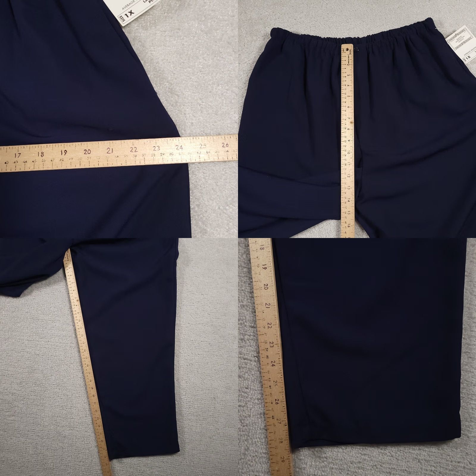 Vintage VINTAGE 90s Bentley Plus Pants Womens 1X Blue Pull On Pockets Cottagecore Straight Pants Womens 1X Blue 1990s Bentley + Pants Mens Womens Girls Size 40" / US 18 - 8 Thumbnail
