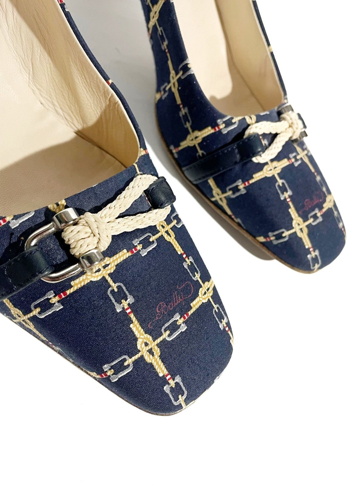 Bally × Designer Bally Women Mid Heel Shoes Luxury Style Size 40.5 Italy Size US 10.5 / IT 40.5 - 5 Thumbnail