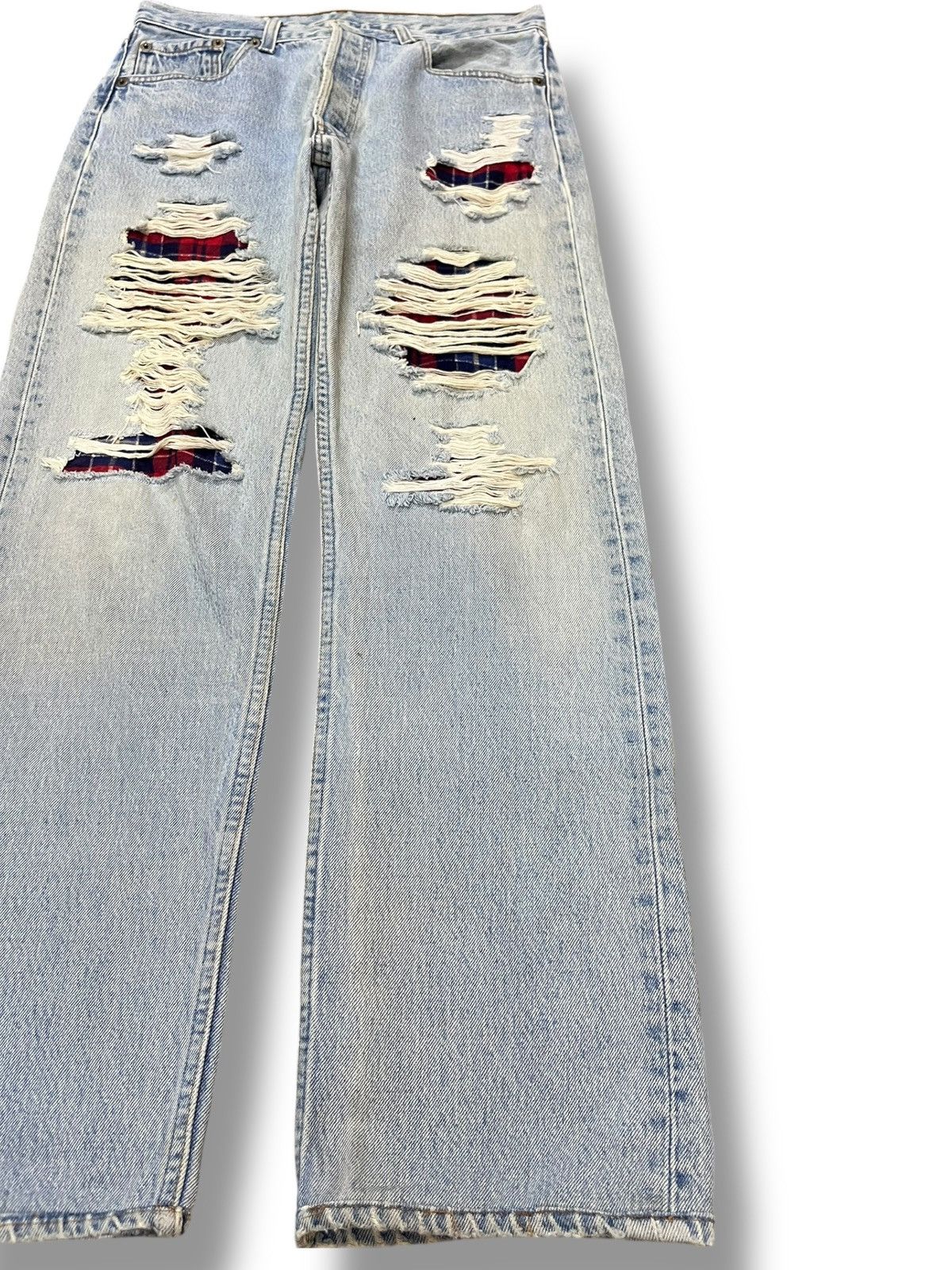 Japanese Brand Vintage Japanese Brand Ripped Distressed Denim Size US 30 / EU 46 - 4 Thumbnail