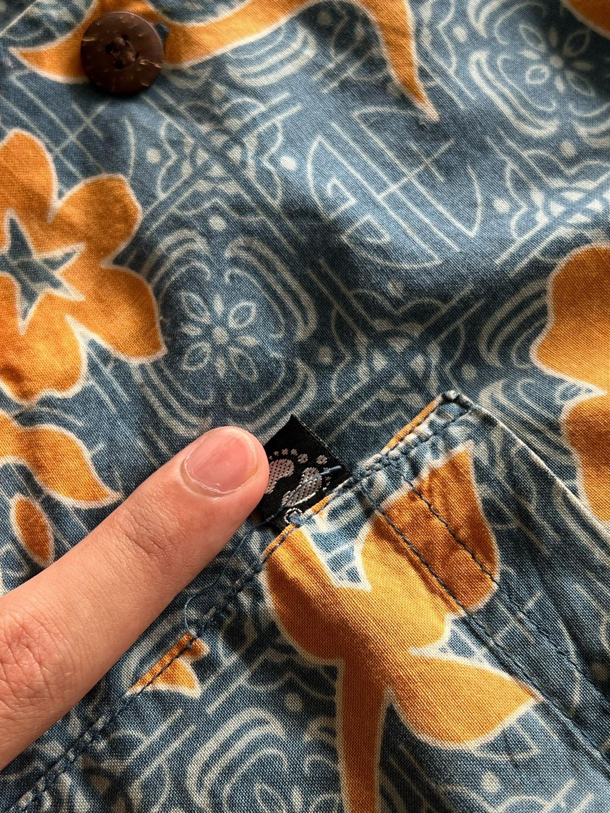 Hang Ten × Vintage Vintage Hang-Ten Hawaiian Button up Shirt Size US L / EU 52-54 / 3 - 4 Thumbnail