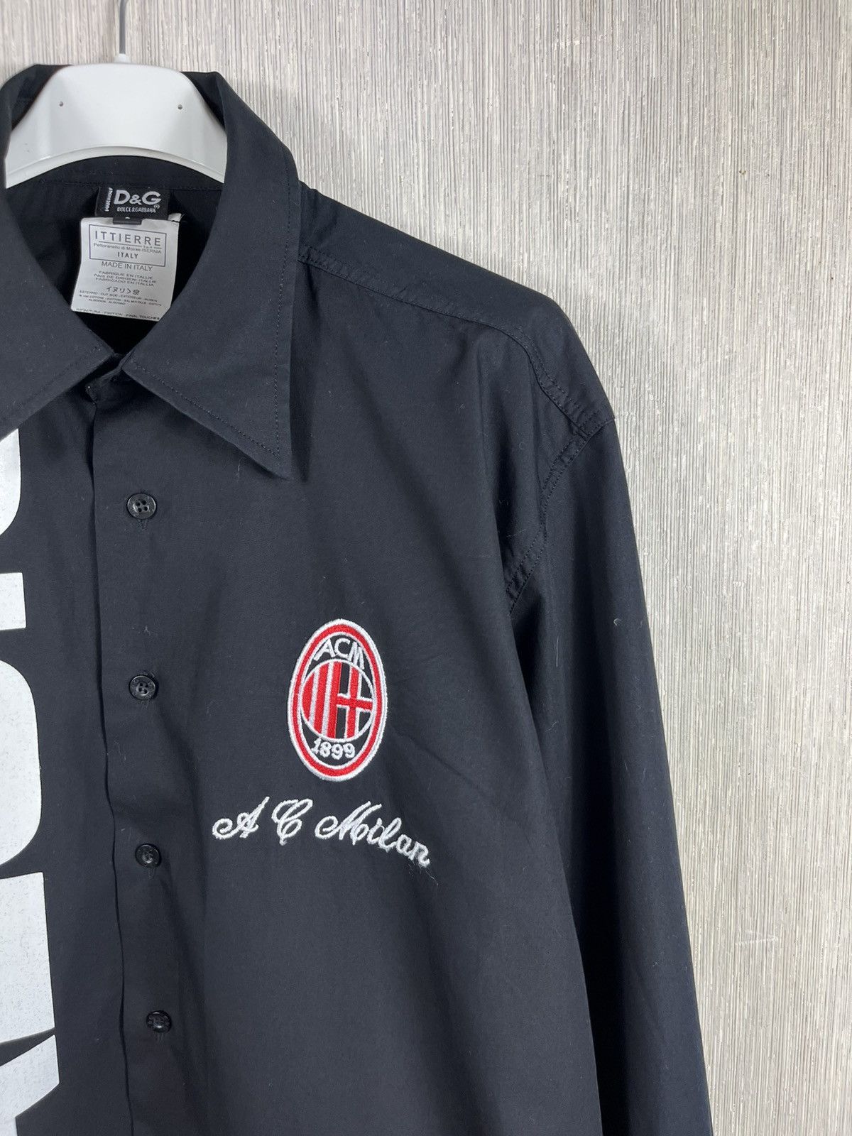 Dolce & Gabbana × Vintage Vintage Dolce & Gabbana A C Milan Calcio rare shirt retro Size US L / EU 52-54 / 3 - 3 Thumbnail