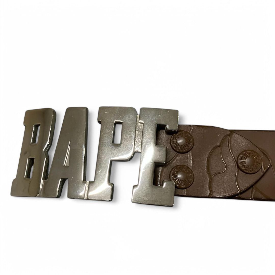 Bape A Bathing Ape (BAPE) - L Embossed Snake Buckle Belt Size ONE SIZE - 3 Thumbnail