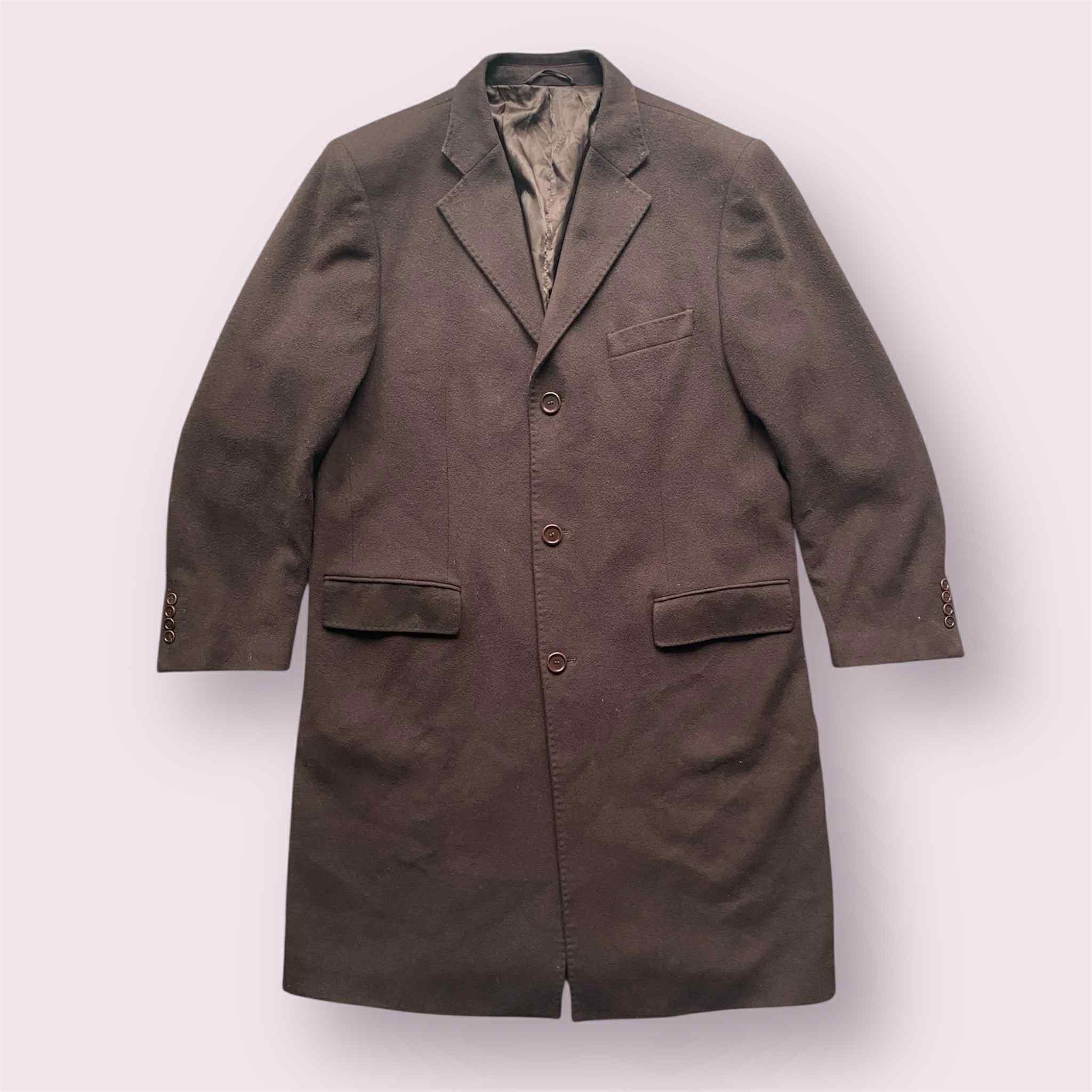 Balmain Vintage Balmain Wool Trench Coat Long Brown Overcoat Size US XL / EU 56 / 4 - 1 Thumbnail