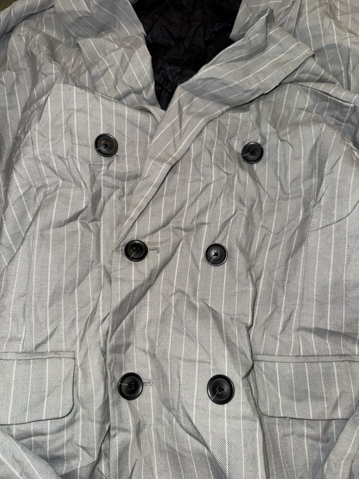 Stussy Stussy Wrinkled stripe double breasted blazer Size 42L - 5 Thumbnail