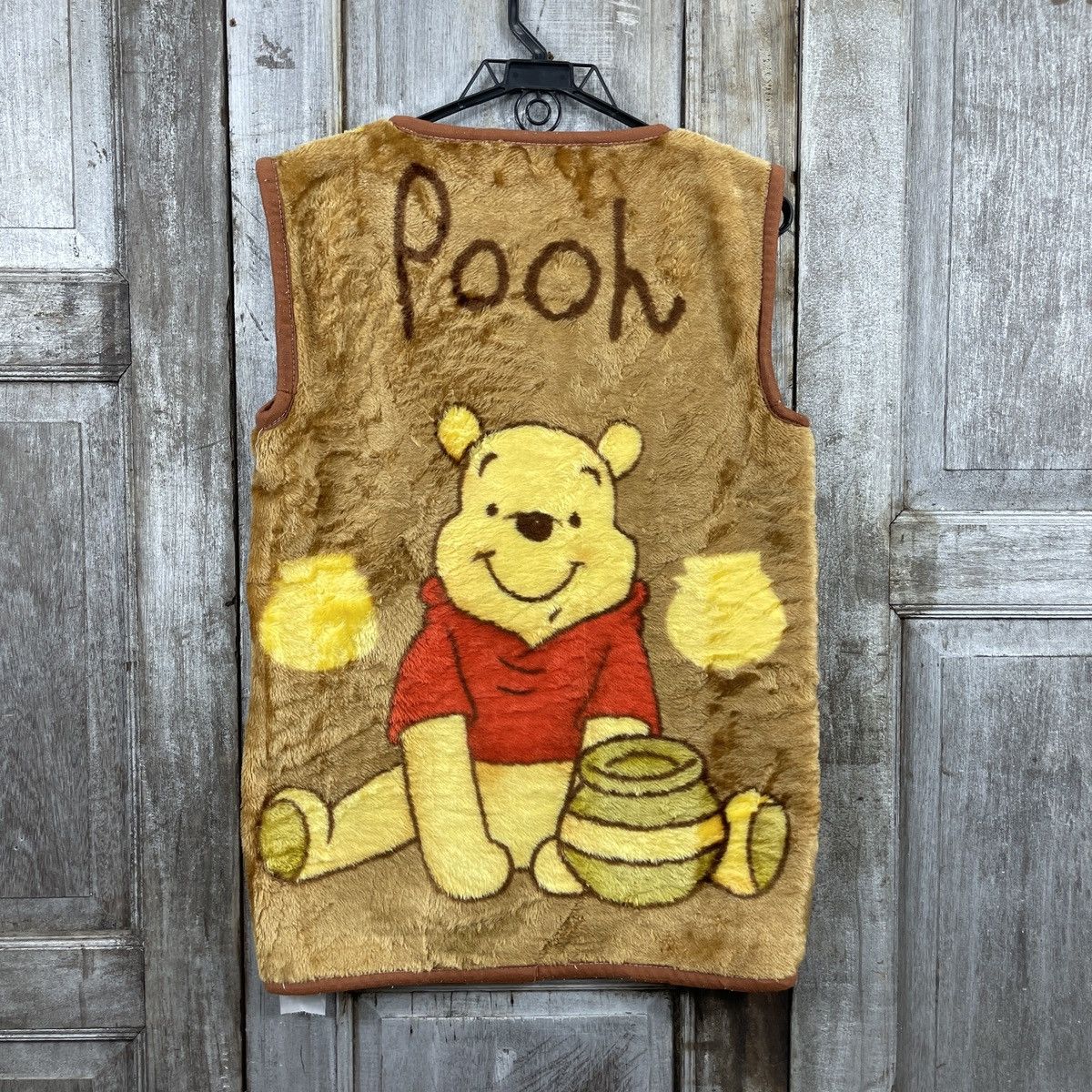 Cartoon Network × Japanese Brand × Vintage Vintage Pooh Over Print Fleece Zipper Vests Size US M / EU 48-50 / 2 - 1 Thumbnail