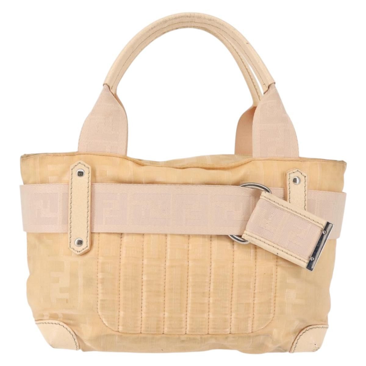 Fendi FENDI Zucca Canvas Hand Bag Beige Size ONE SIZE - 2 Thumbnail