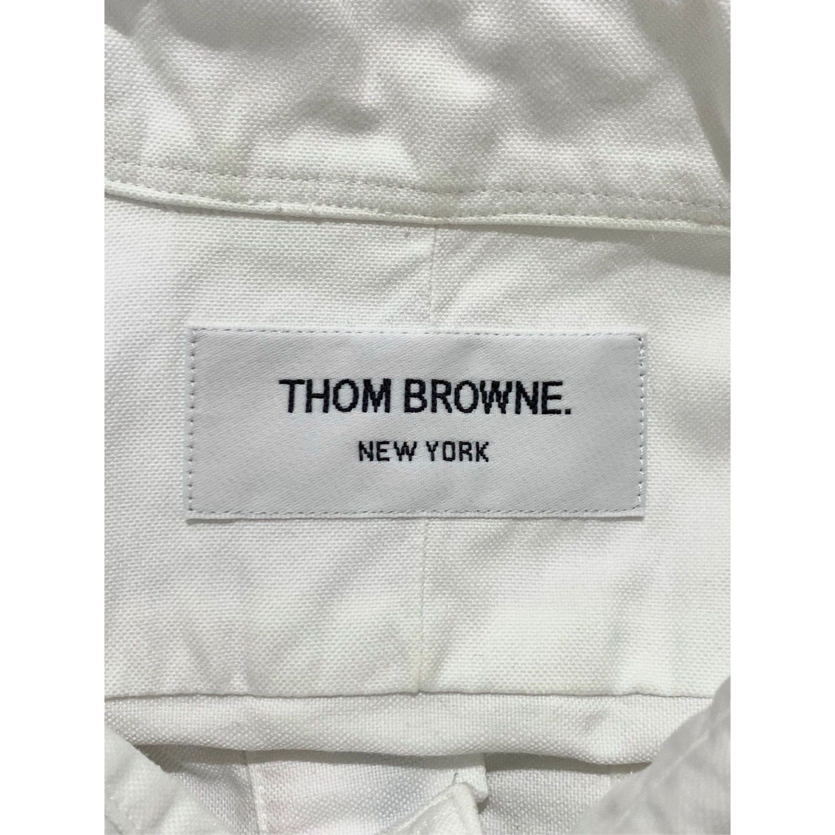 Thom Browne Thom Browne White Button-Down Long-Sleeve Shirt (Size 3) Size US S / EU 44-46 / 1 - 2 Thumbnail