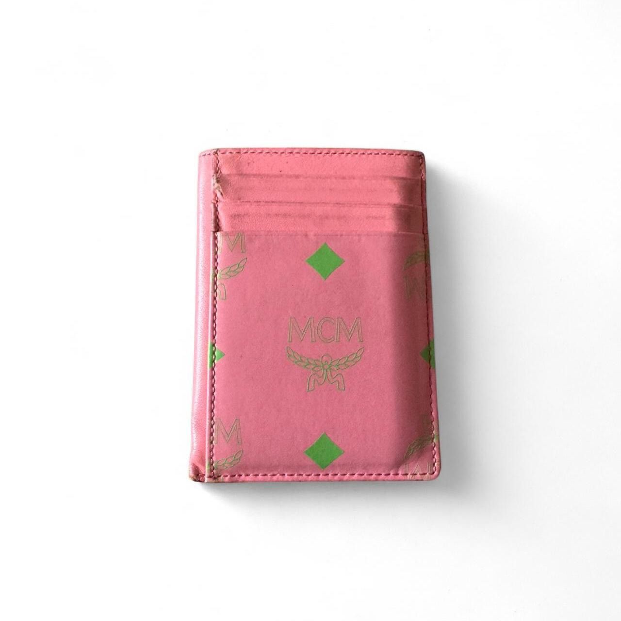 MCM Pink / Green Spacious Cardholder Size ONE SIZE - 5 Thumbnail