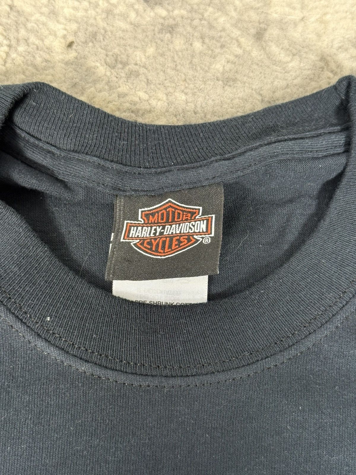 Harley Davidson Y2K 2003 Harley Davidson Life Begins Brossard T-Shirt Size US L / EU 52-54 / 3 - 5 Thumbnail