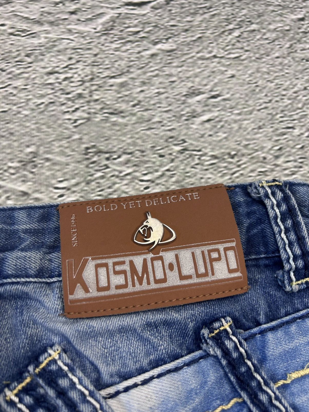 Japanese Brand × Vintage Japanese Brand Kosmo Lupo jeans big logo Vintage Swag Y2K Size US 30 / EU 46 - 14 Thumbnail