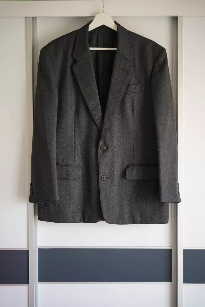 Yohji Yamamoto Yohji Yamamoto Yohji Yamamoto 90s Gray Wool Suit Jacket Size US M / EU 48-50 / 2 - 1 Thumbnail