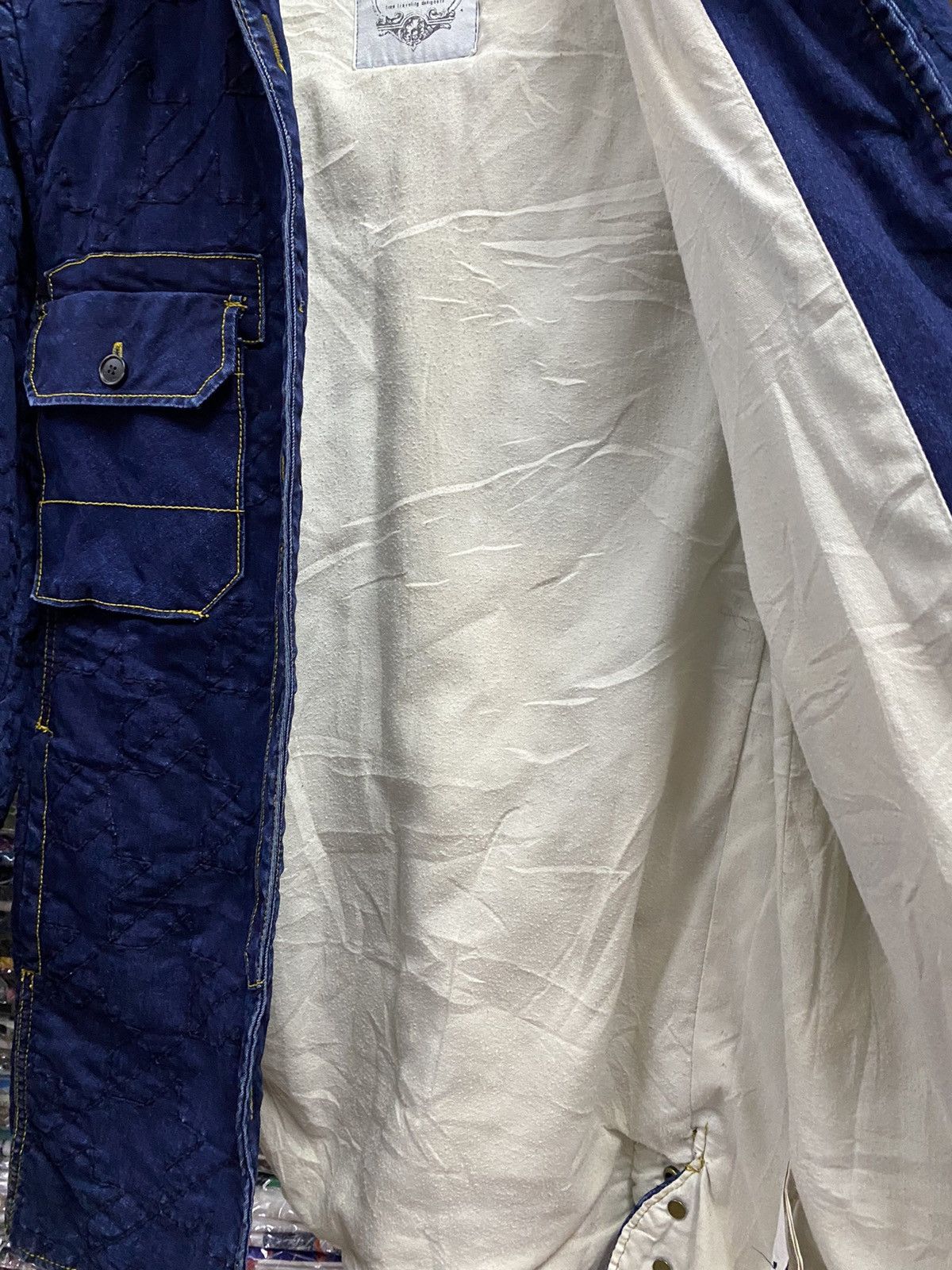 Japanese Brand LESHOP DENIM WITH PATCHES Size S / US 4 / IT 40 - 14 Thumbnail