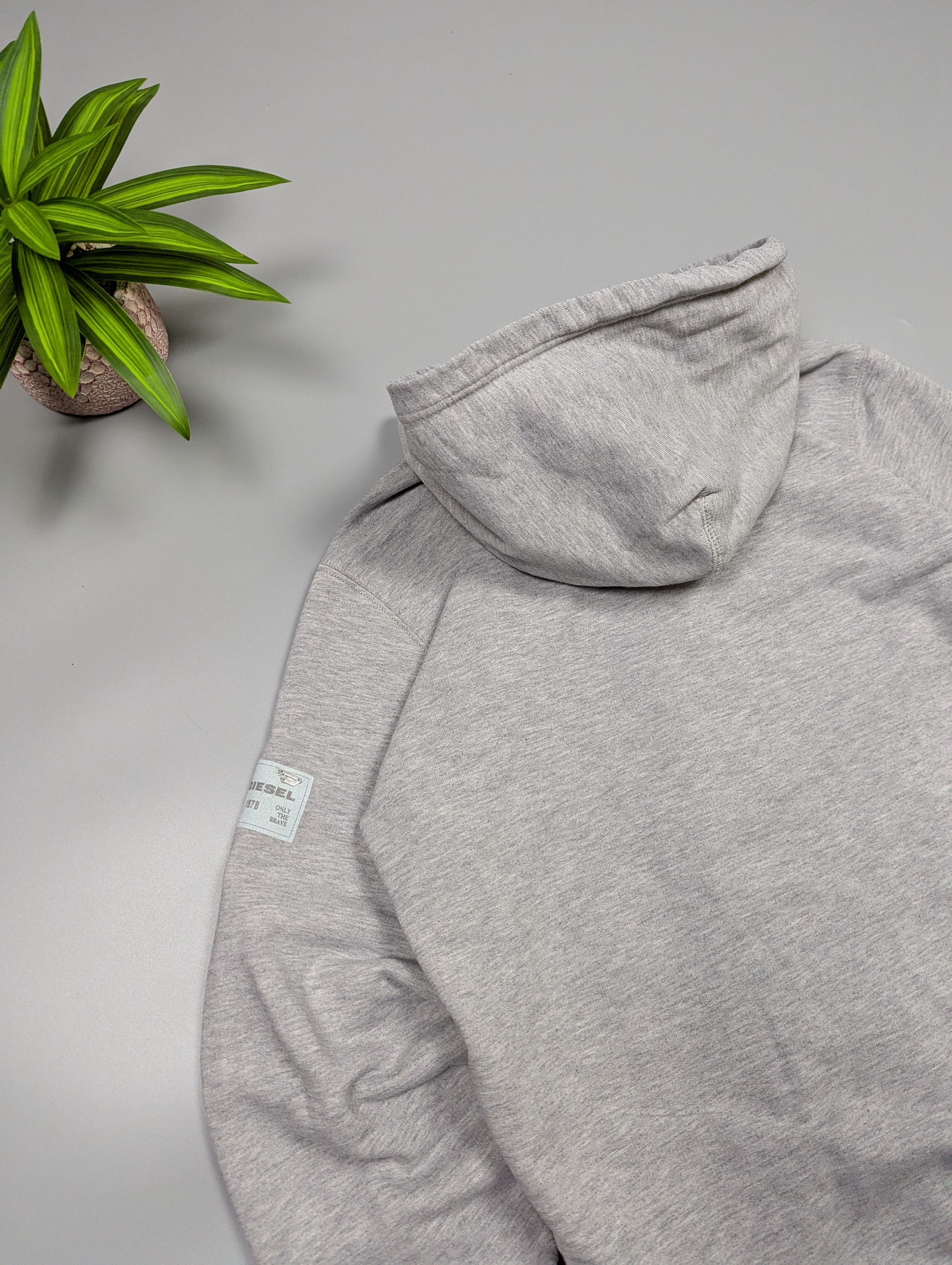 Diesel Diesel Archive Y2K Grey Zip Up Hoodie Minimalist Sleeve Size US M / EU 48-50 / 2 - 18 Thumbnail