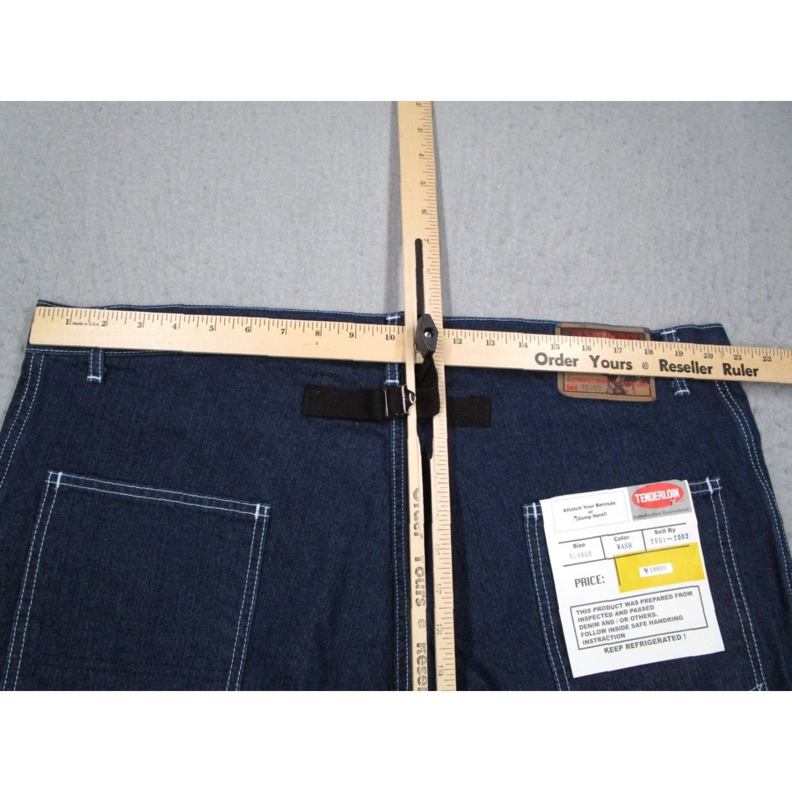 Tenderloin TENDERLOIN Jeans XL Blue Wide-Leg High Rise 5-Pocket Denim Made in Japan 40x31 Mens Size US 36 / EU 52 - 7 Thumbnail