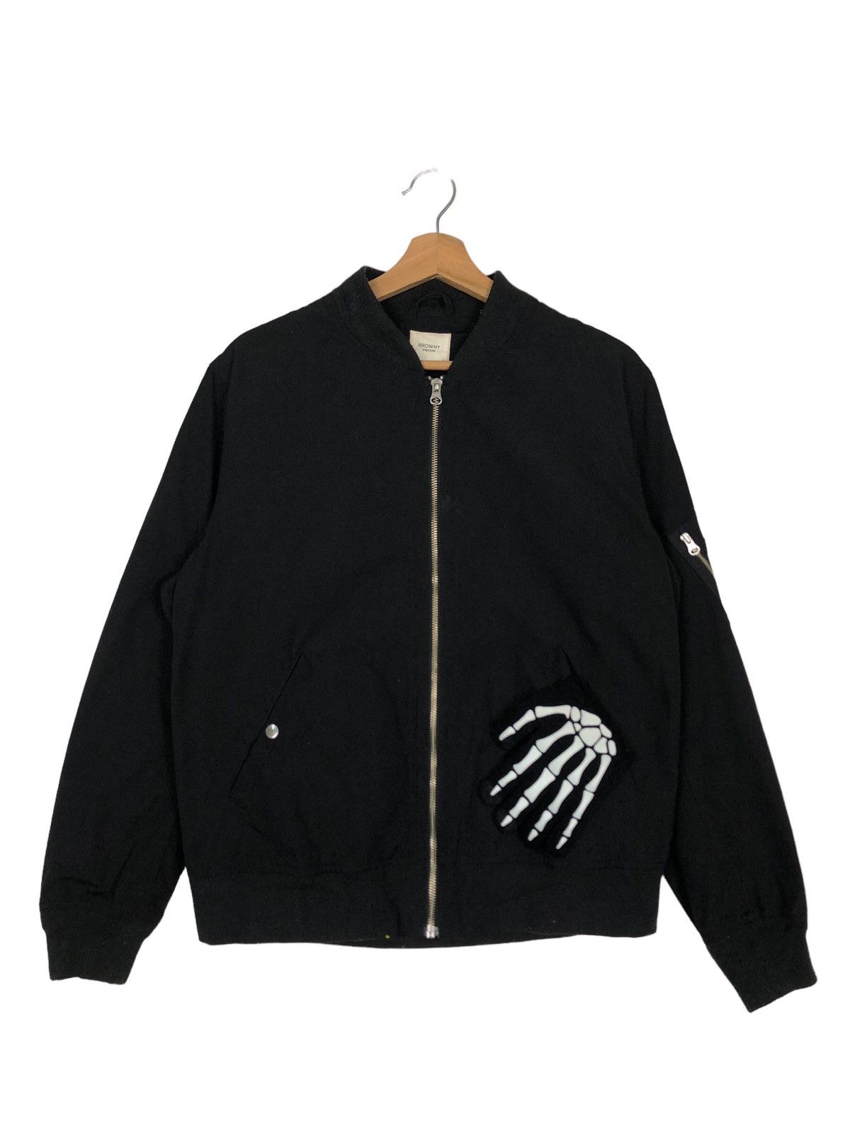 Japanese Brand 🔥90s Issey Miyake Design Bomber Jacket Browny Vintage Black Size US L / EU 52-54 / 3 - 1 Thumbnail