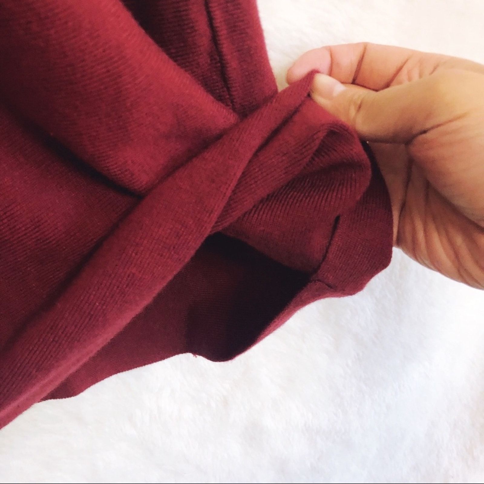 Loft LOFT Crimson Red Sweater Flippy Skirt Size 28" / US 6 / IT 42 - 4 Thumbnail