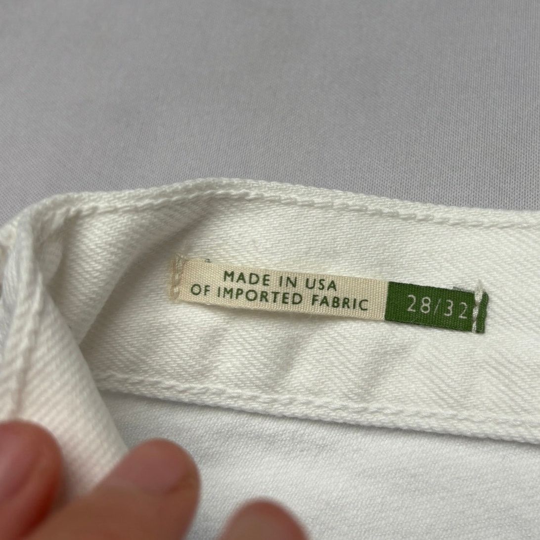 Sid Mashburn $185 Sid Mashburn Slim Straight Jeans 28x32 White Denim Size US 28 / EU 44 - 6 Thumbnail
