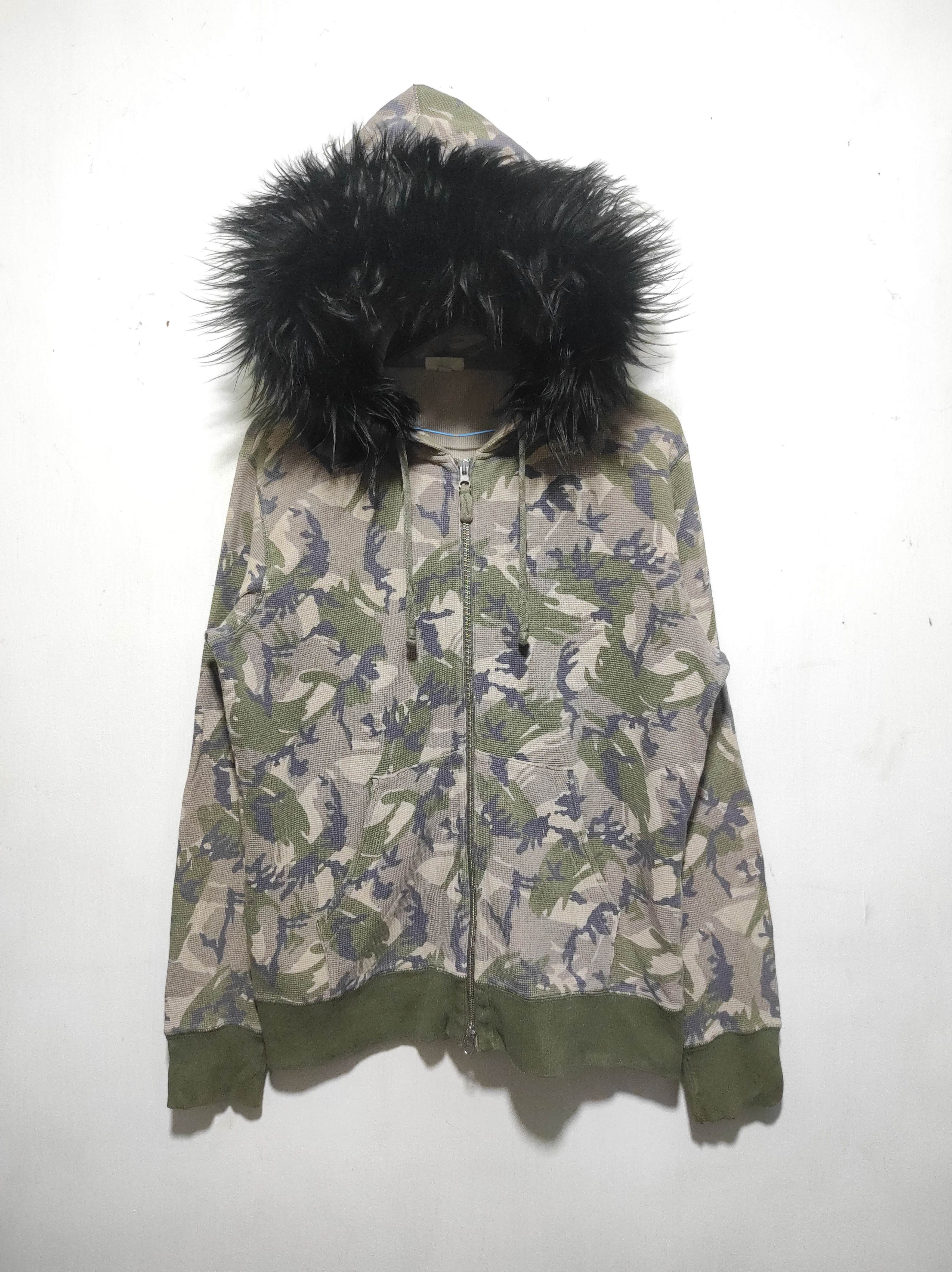 Hysteric Glamour Just Fit Camo Double Zip Fur Hoodie i6w9 Lgb Style Size US M / EU 48-50 / 2 - 8 Thumbnail