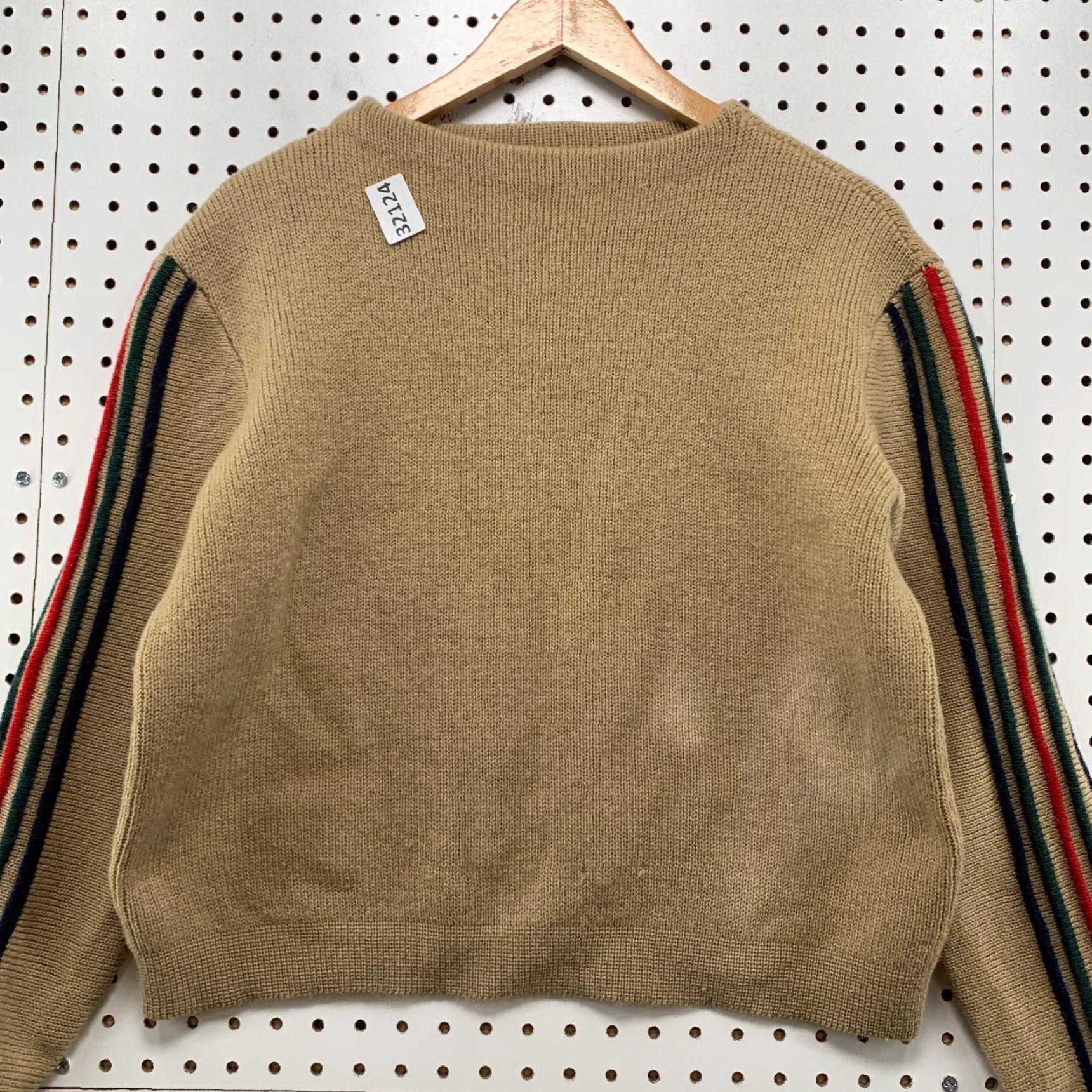 Gant VINTAGE GANT Wool Sweater Mens Pullover M Brown 100% Wool Knit Long Sleeve 21.5x21.5 Mens Sweater Size US M / EU 48-50 / 2 - 2 Thumbnail