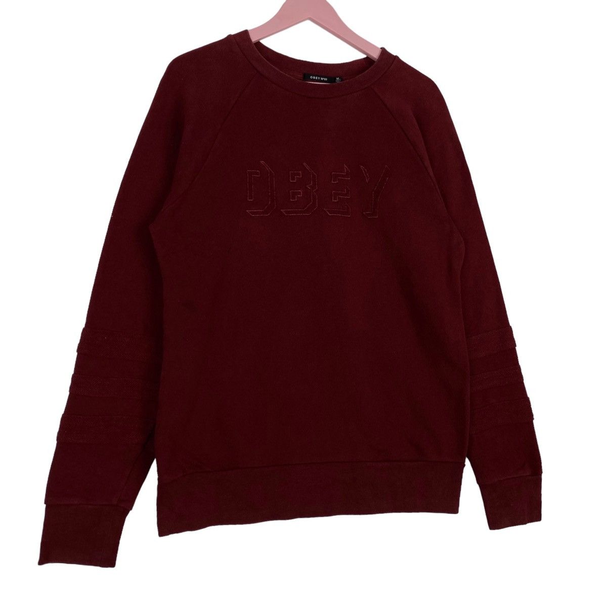 Obey × Vintage Vintage Obey Big Embroidered Logo Crewneck Sweatshirt Size US M / EU 48-50 / 2 - 3 Thumbnail
