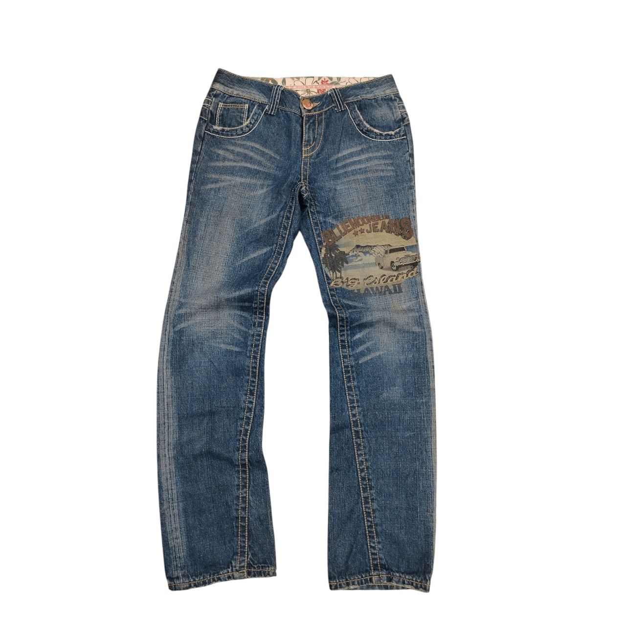 Designer Blue Moon Blue jeans hawaii Size 30" / US 8 / IT 44 - 1 Thumbnail