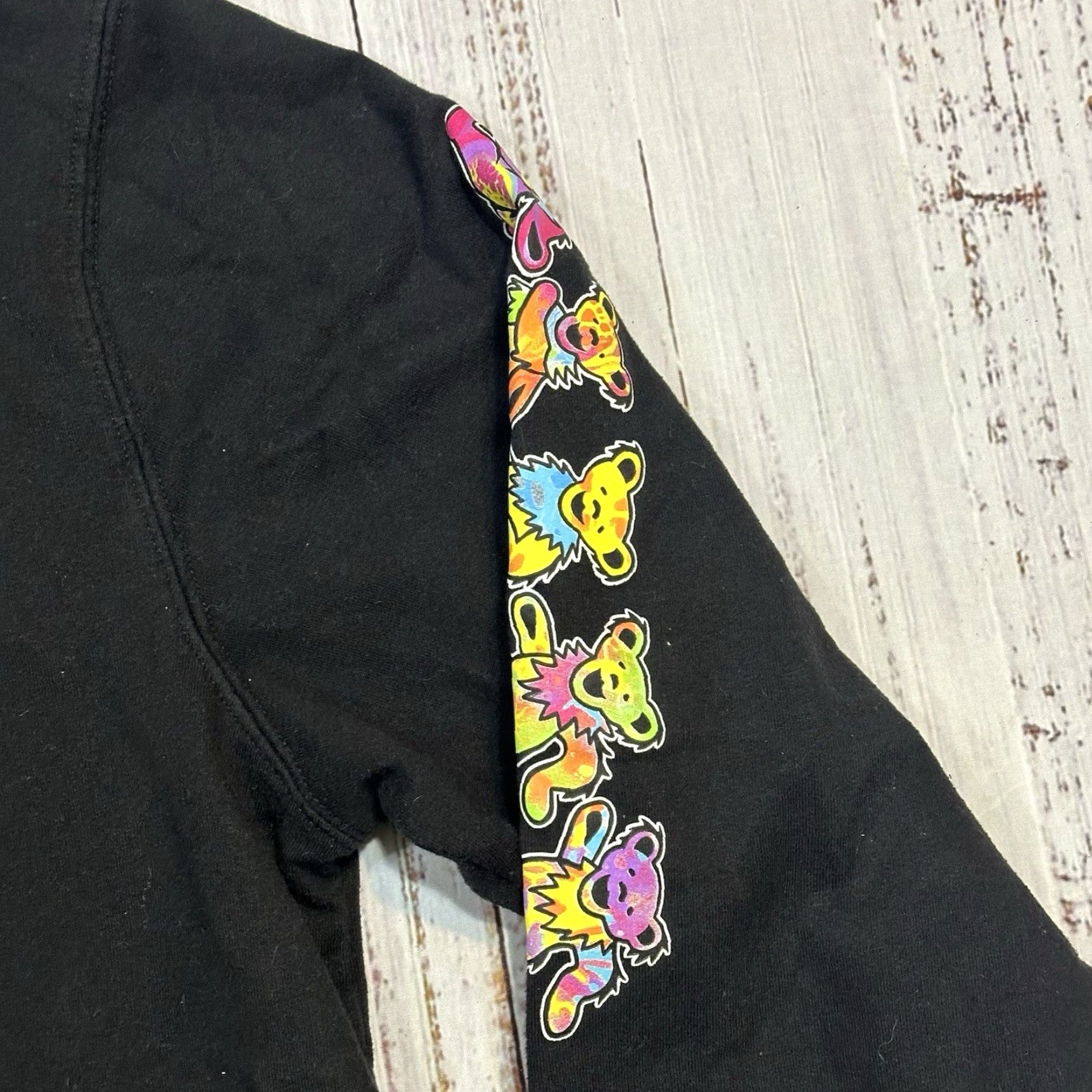 KangaROOS Grateful Dead Hoodie Mens M Black Kangaroo Pocket Sleeve Hit Graphic Print Front Logo Crew Neck Kangaroo Pocket Size US M / EU 48-50 / 2 - 5 Thumbnail