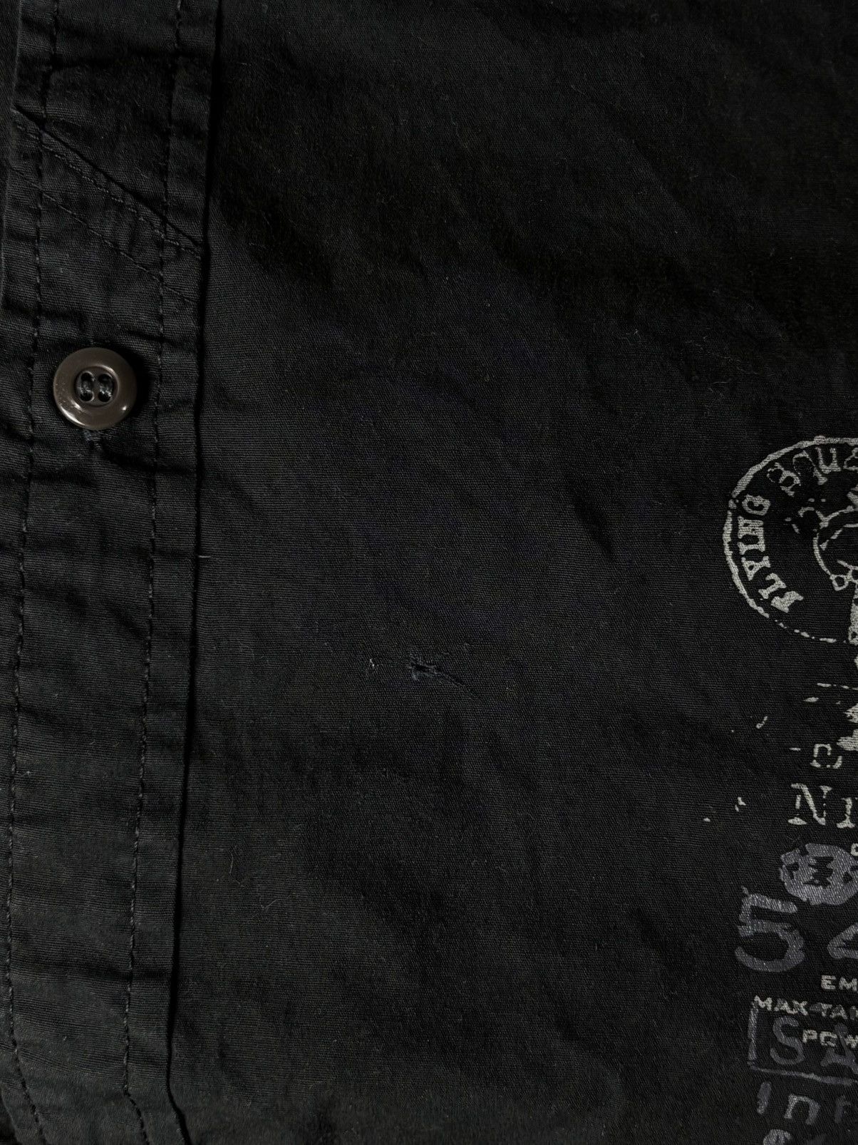 Sideout Sideout Black Utility Button Up Short Sleeve Shirt Size ONE SIZE - 17 Thumbnail