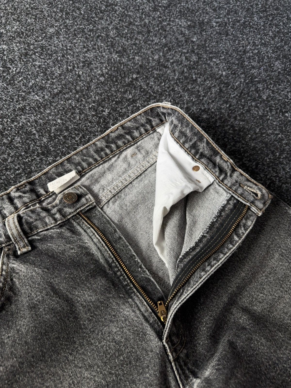 Levi's Vintage Clothing × Vintage Vintage Levi’s 619 Black Wash Jeans Made in Canada 33x29 Size US 32 / EU 48 - 9 Thumbnail