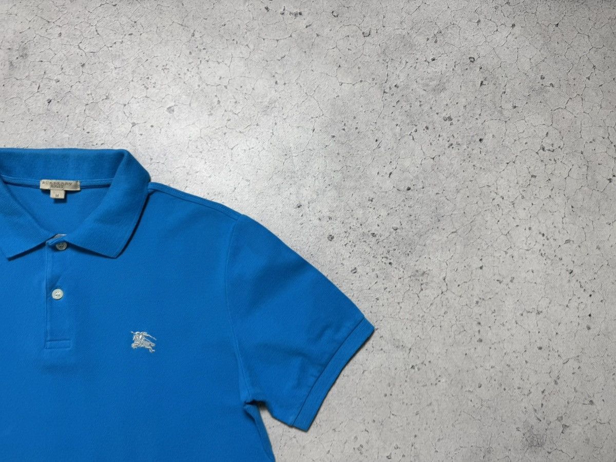 Burberry Burberry Luxury Blue Polo Shirt Size M Vintage Size US M / EU 48-50 / 2 - 2 Thumbnail
