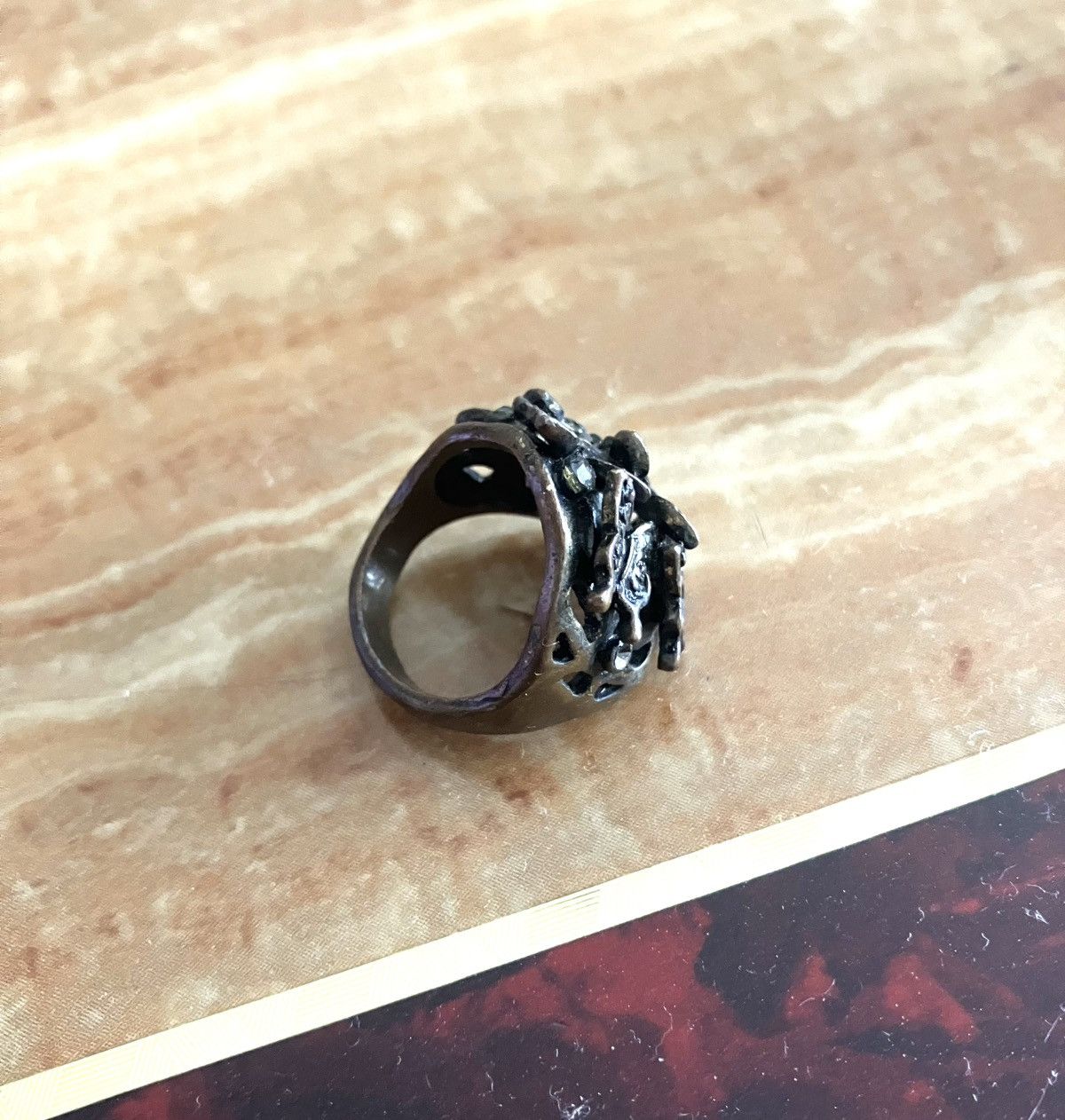 Other × Vintage Metal Butterfly Decorative Ring Size ONE SIZE - 2 Thumbnail