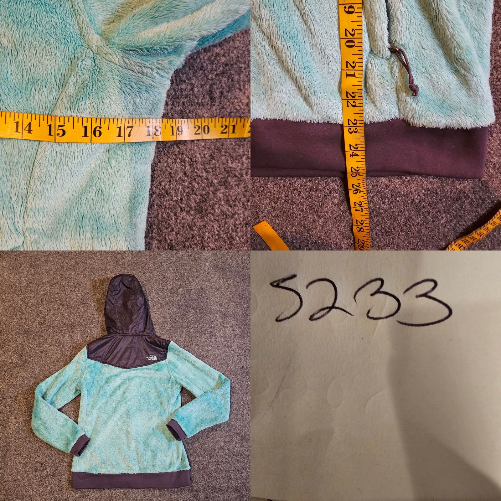 The North Face The North Face Jacket Women M Green Fuzzy Fleece Hood Full Zip Casual Outdoor Size M / US 6-8 / IT 42-44 - 8 Thumbnail