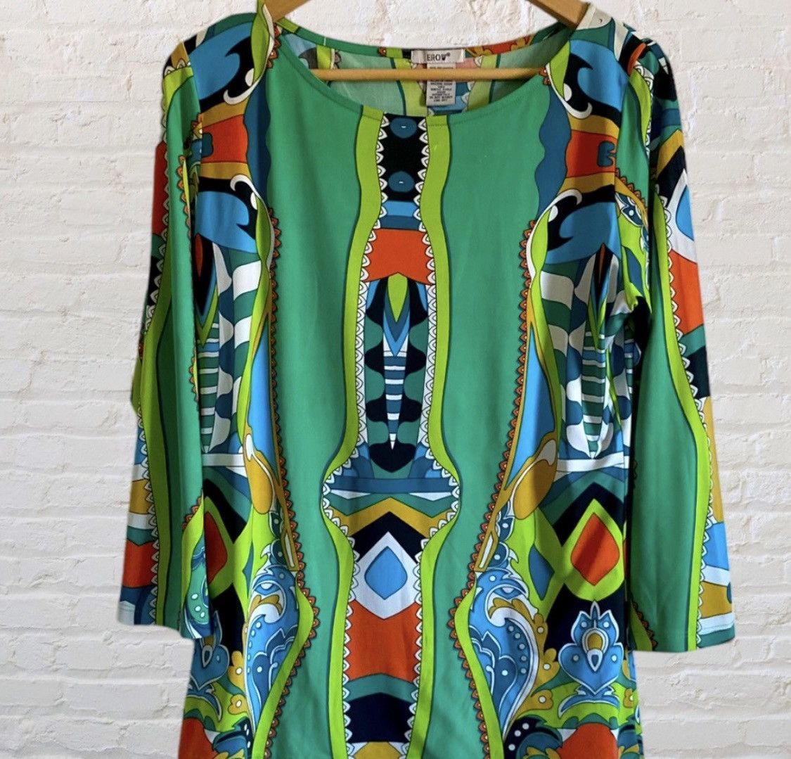 Other EROW COLORFUL PRINT 3/4 SLEEVE TOP SHIRT Size XL / US 12-14 / IT 48-50 - 5 Thumbnail