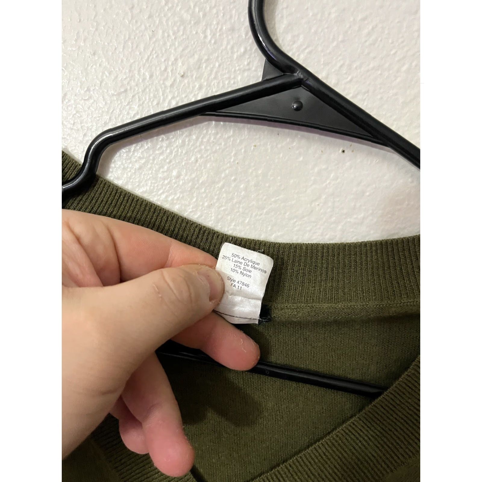 J.Crew J. Crew Merino Wool Blend V-Neck Sweater Women XS Green Womens Size XS / US 0-2 / IT 36-38 - 4 Thumbnail