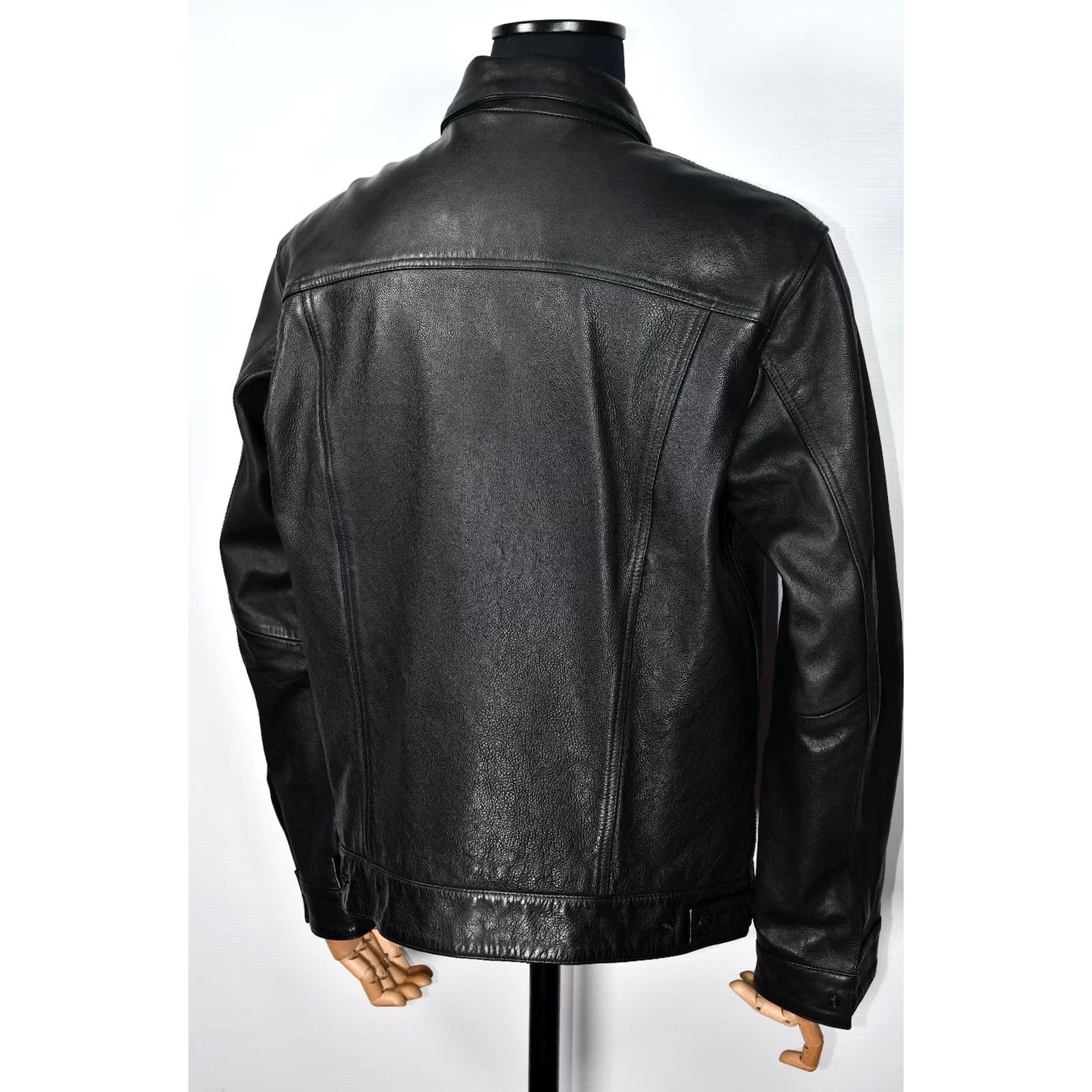 Levi's Levi’s Trucker Jacket Men XL Black Leather Big E Size US XL / EU 56 / 4 - 5 Thumbnail
