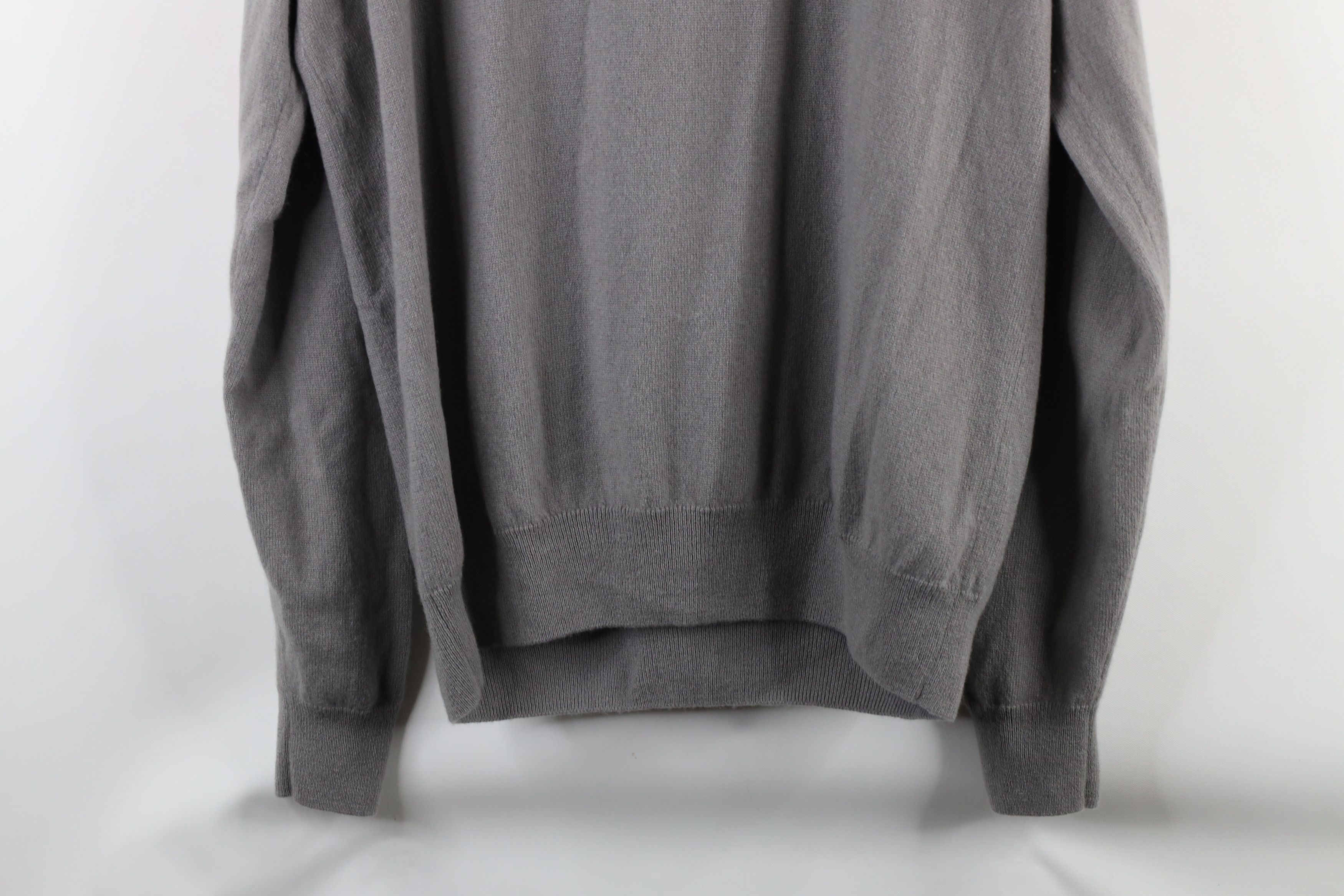 Vintage Vintage 90s Streetwear Cashmere Knit Crewneck Sweater Gray Size US XL / EU 56 / 4 - 7 Thumbnail