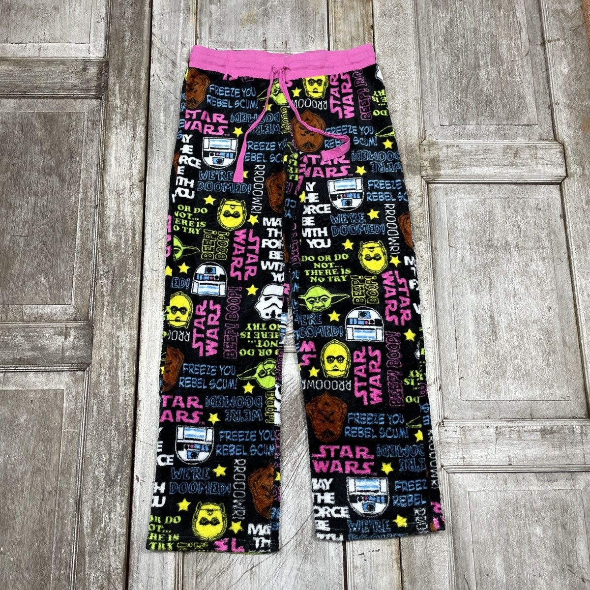 Star Wars × Vintage Vintage Fleece Star Wars Overprint Sweatpants Size 31" - 1 Thumbnail