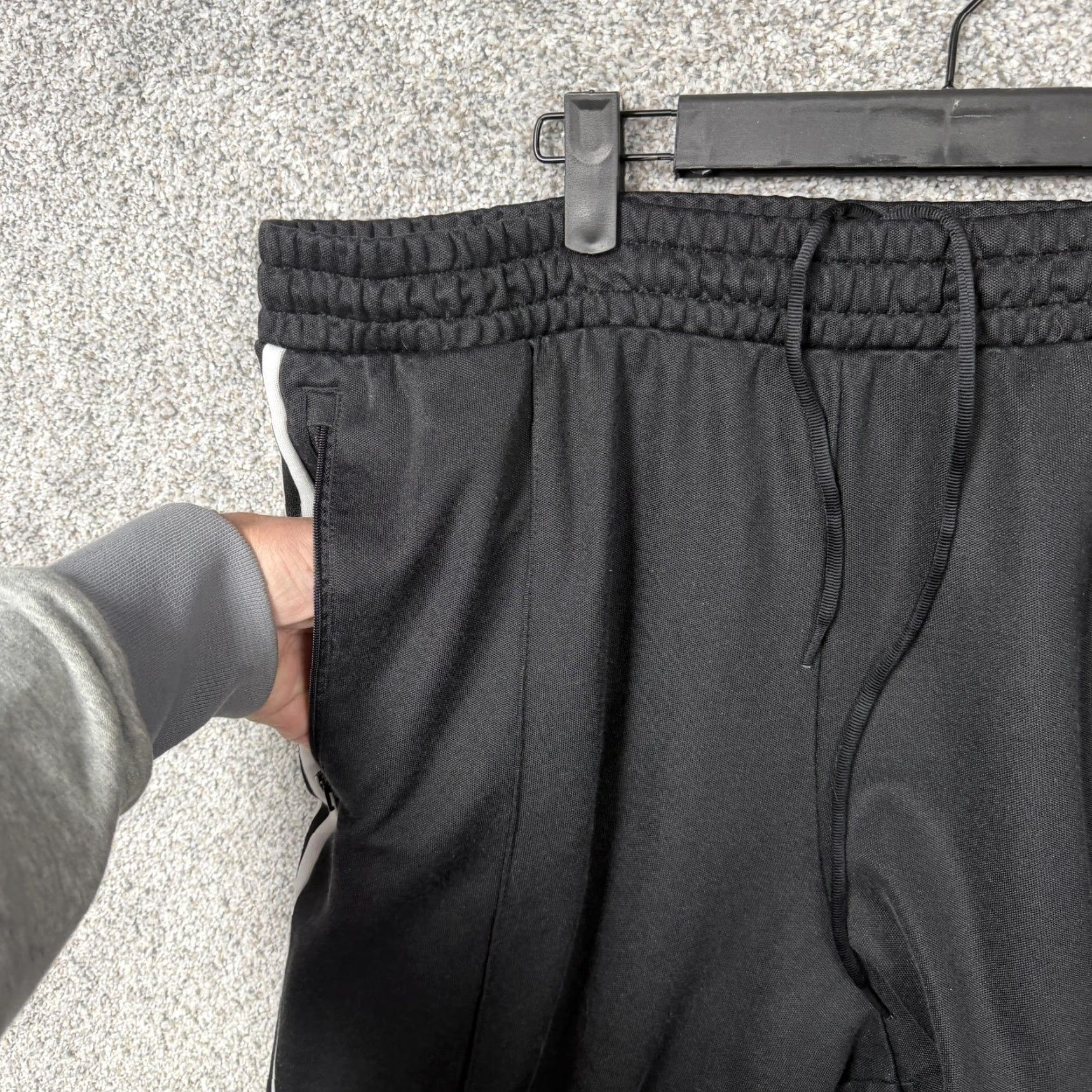 Adidas Adidas Originals Track Pants Mens Black 3-Stripes Trek Knit Parley Waist 38 Inseam 27.5in H09115 Size US 38 / EU 54 - 7 Thumbnail