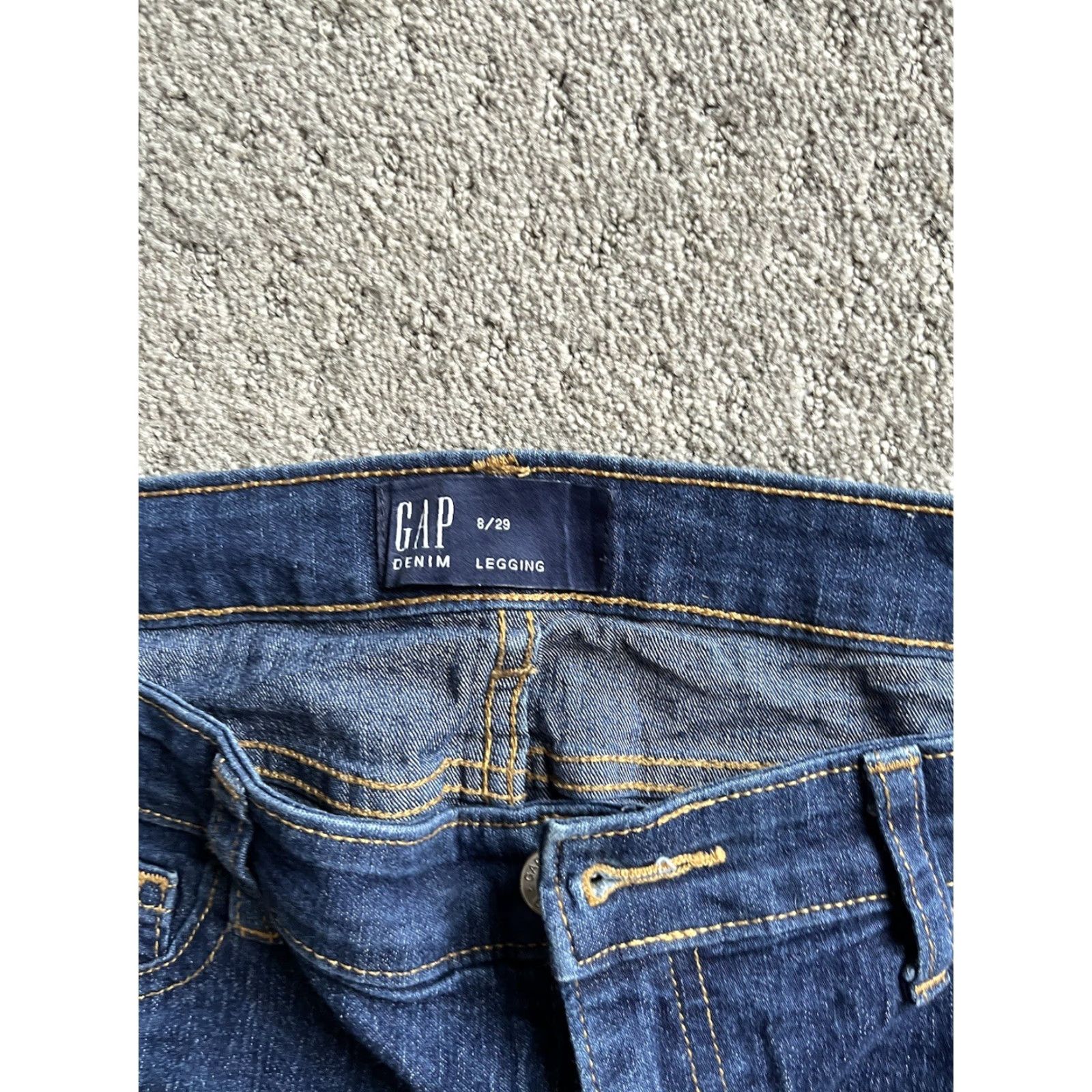 Gap Gap Jeans Womens Size 8 Blue Medium Wash Skinny Stretch Size 30" / US 8 / IT 44 - 4 Thumbnail