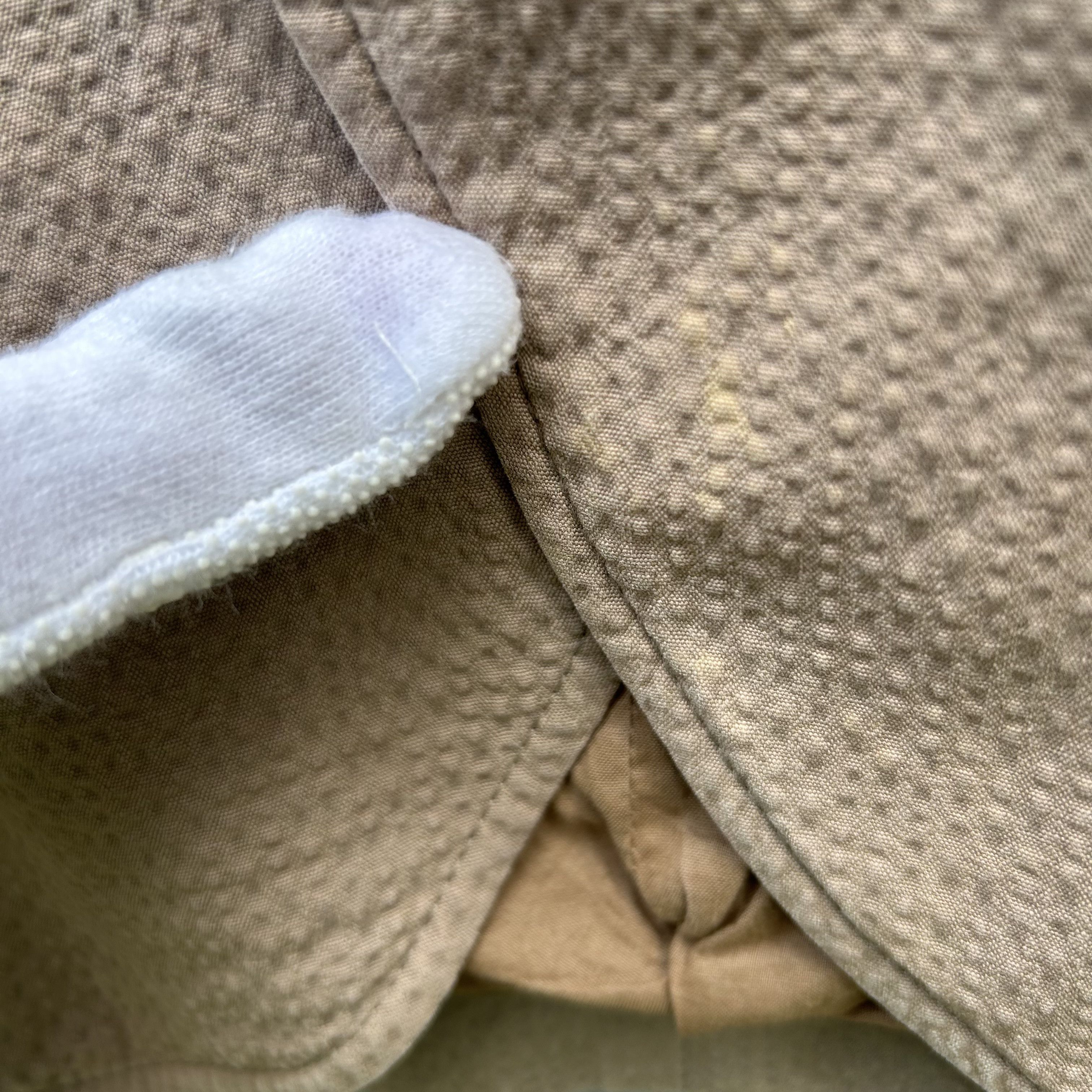 Lemaire Lemaire Beige Brown Light Seersucker Suit Jacket Size 48R - 19 Thumbnail