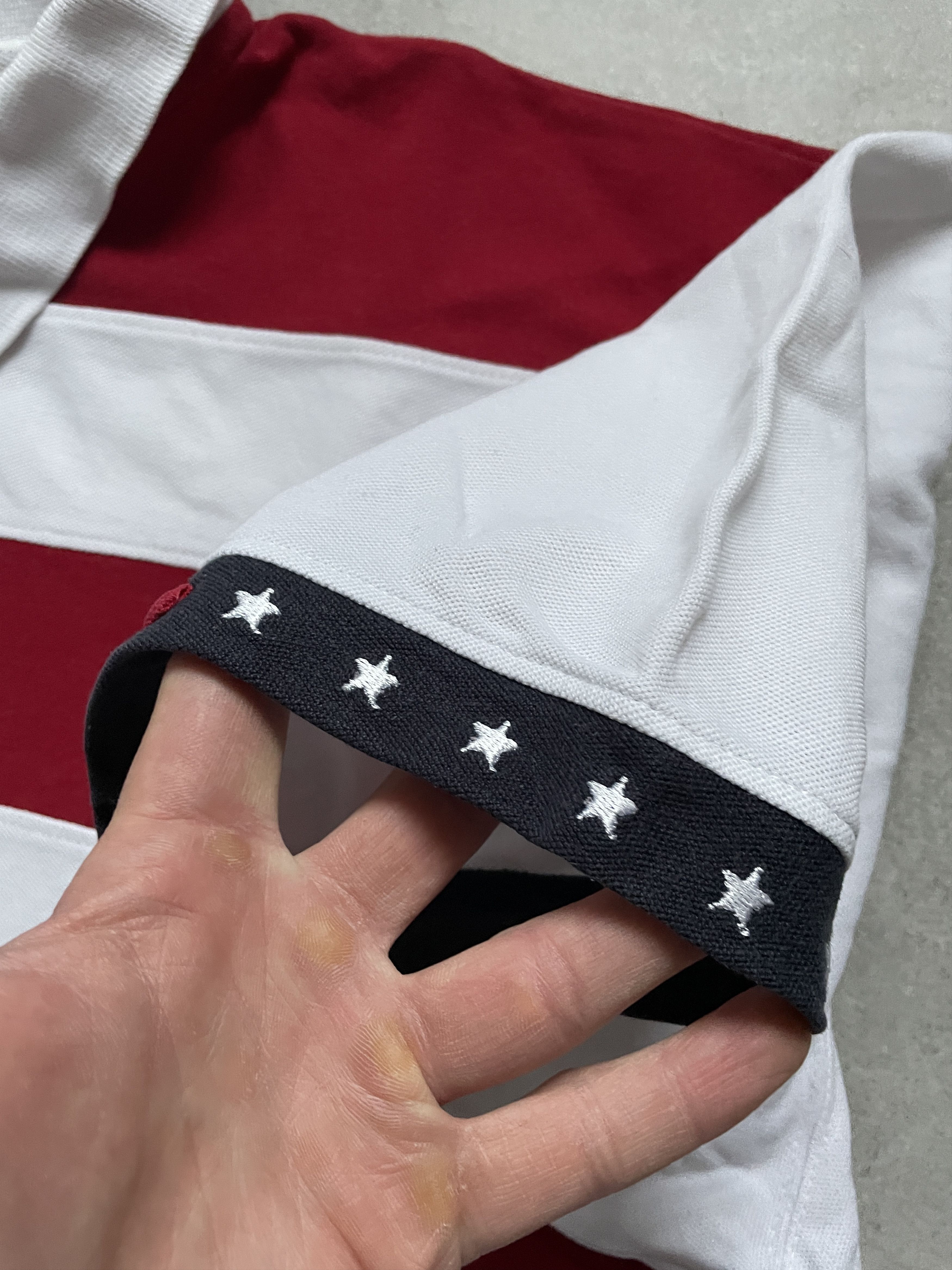 Swagger Y2K USA FLAG STRIPE CHIEF KEEF TYPE POLO TEE Size US XXL / EU 58 / 5 - 3 Thumbnail