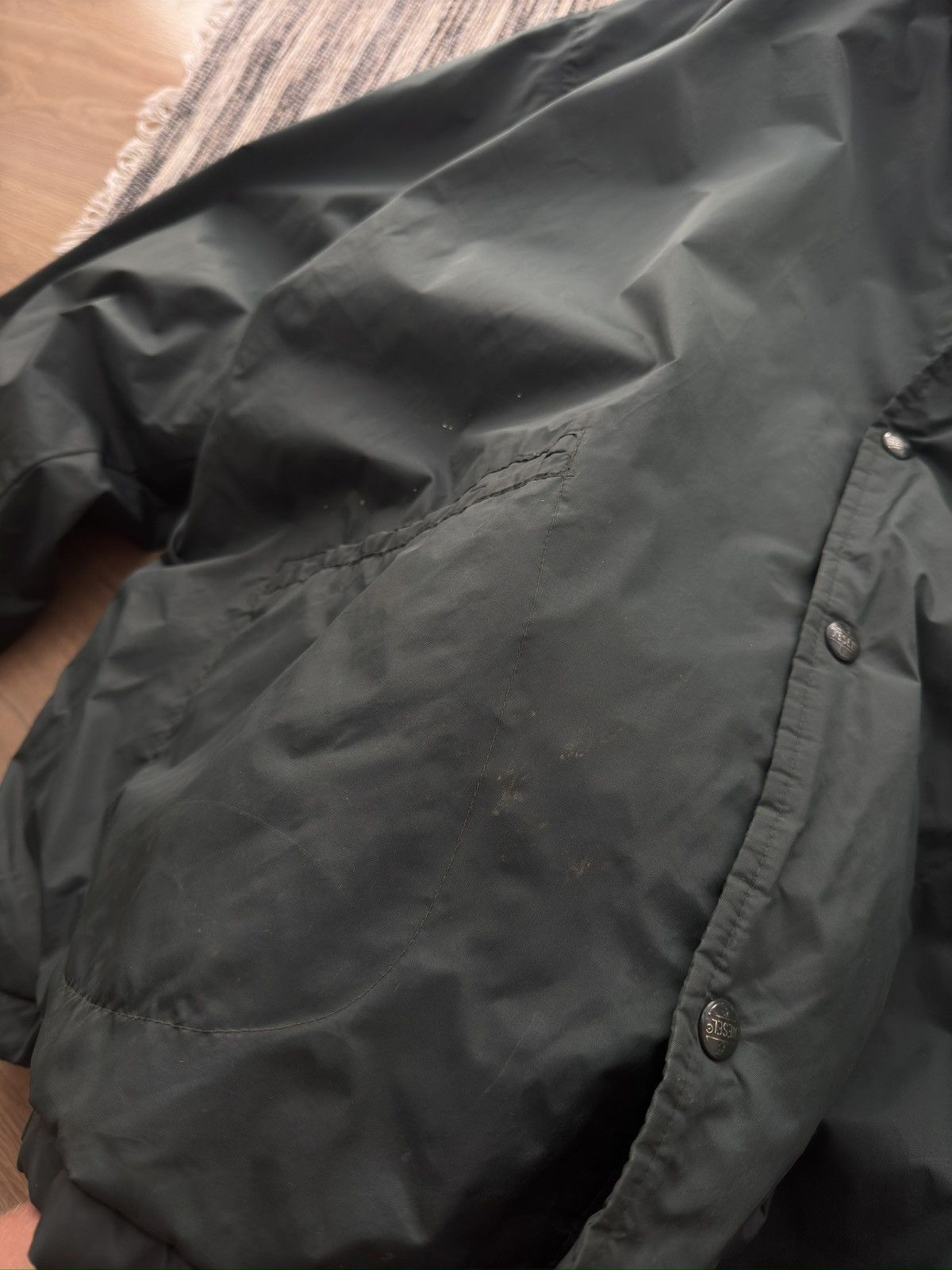 Diesel Vintage DIESEL Rare Y2K Big logo green nylon jacket Size US XXL / EU 58 / 5 - 7 Thumbnail