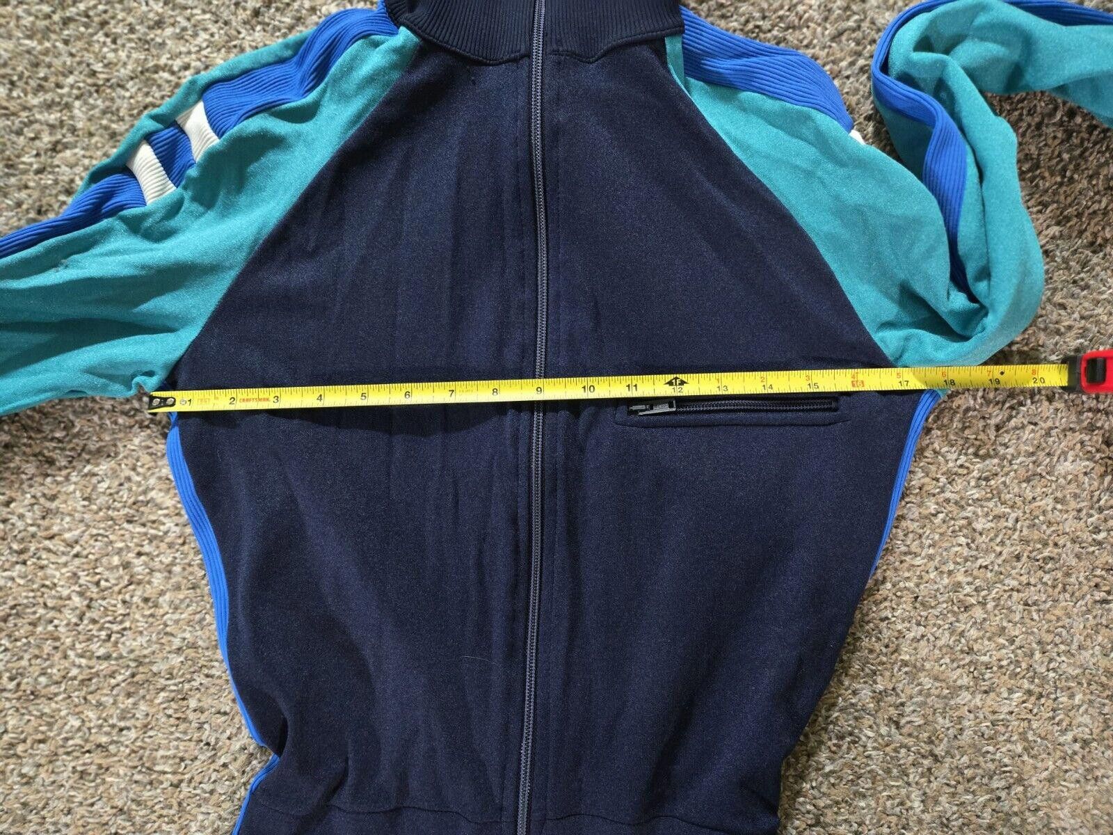 Odlo Vintage Odlo Ski Suit Navy Teal Blue White Mens Medium 50 Size ONE SIZE - 7 Thumbnail