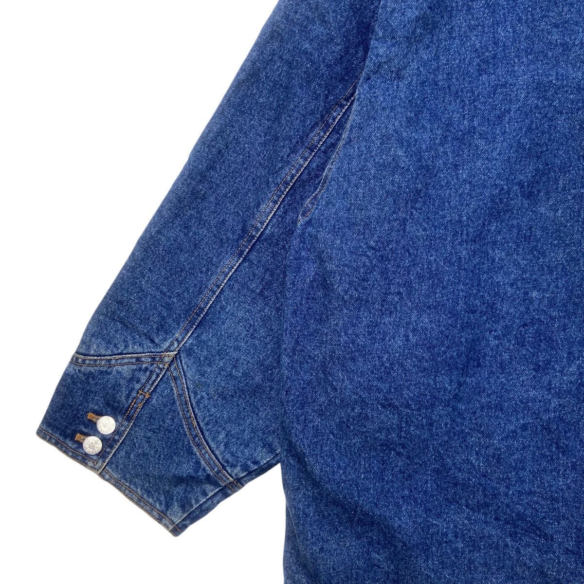 Kenzo Vintage Kenzo Sherpa Workwear Chore Heavy Denim Jacket Size US M / EU 48-50 / 2 - 17 Thumbnail