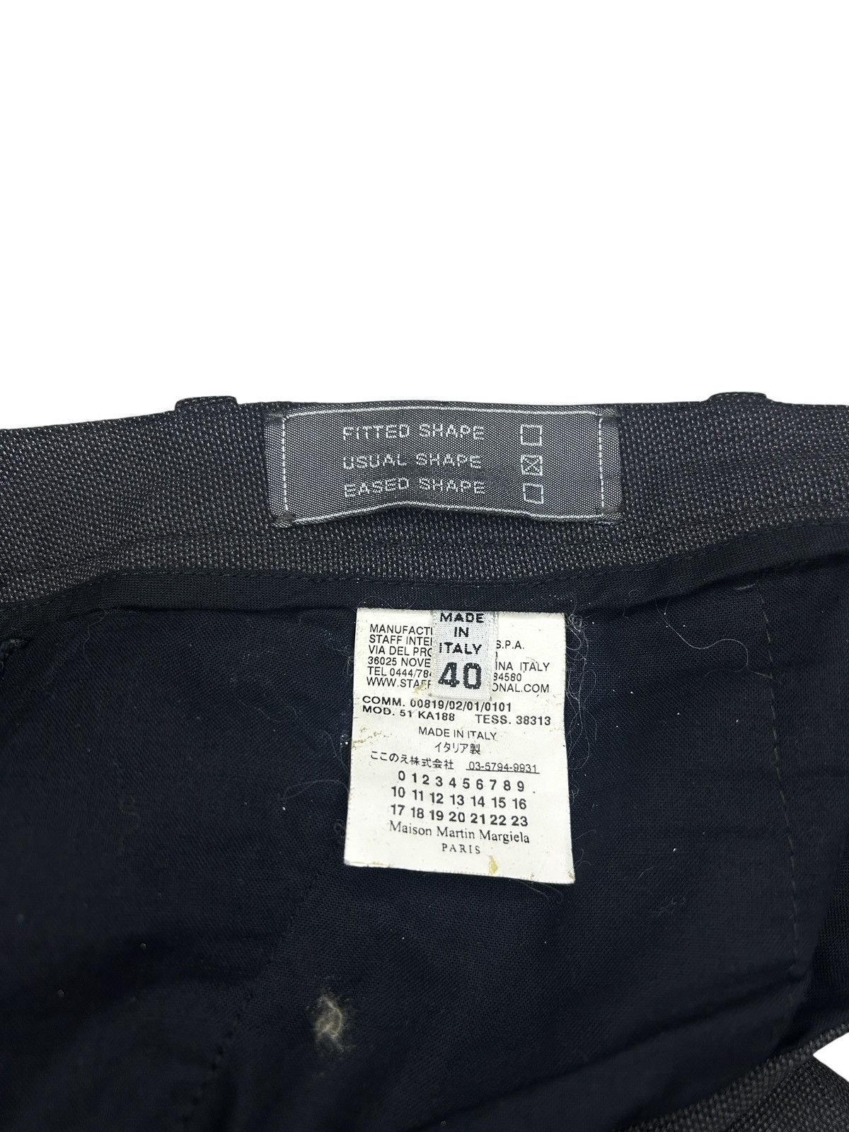 Maison Margiela S/S 10 Line 4 Usual Shape Wool Trousers Size 27" / US 4 / IT 40 - 4 Thumbnail