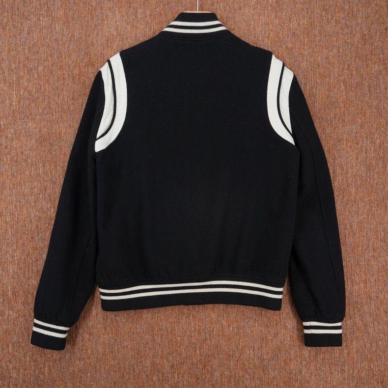 Saint Laurent Paris Saint Laurent Paris Black and white Teddy jacket 2505-Nexta Size US M / EU 48-50 / 2 - 2 Thumbnail